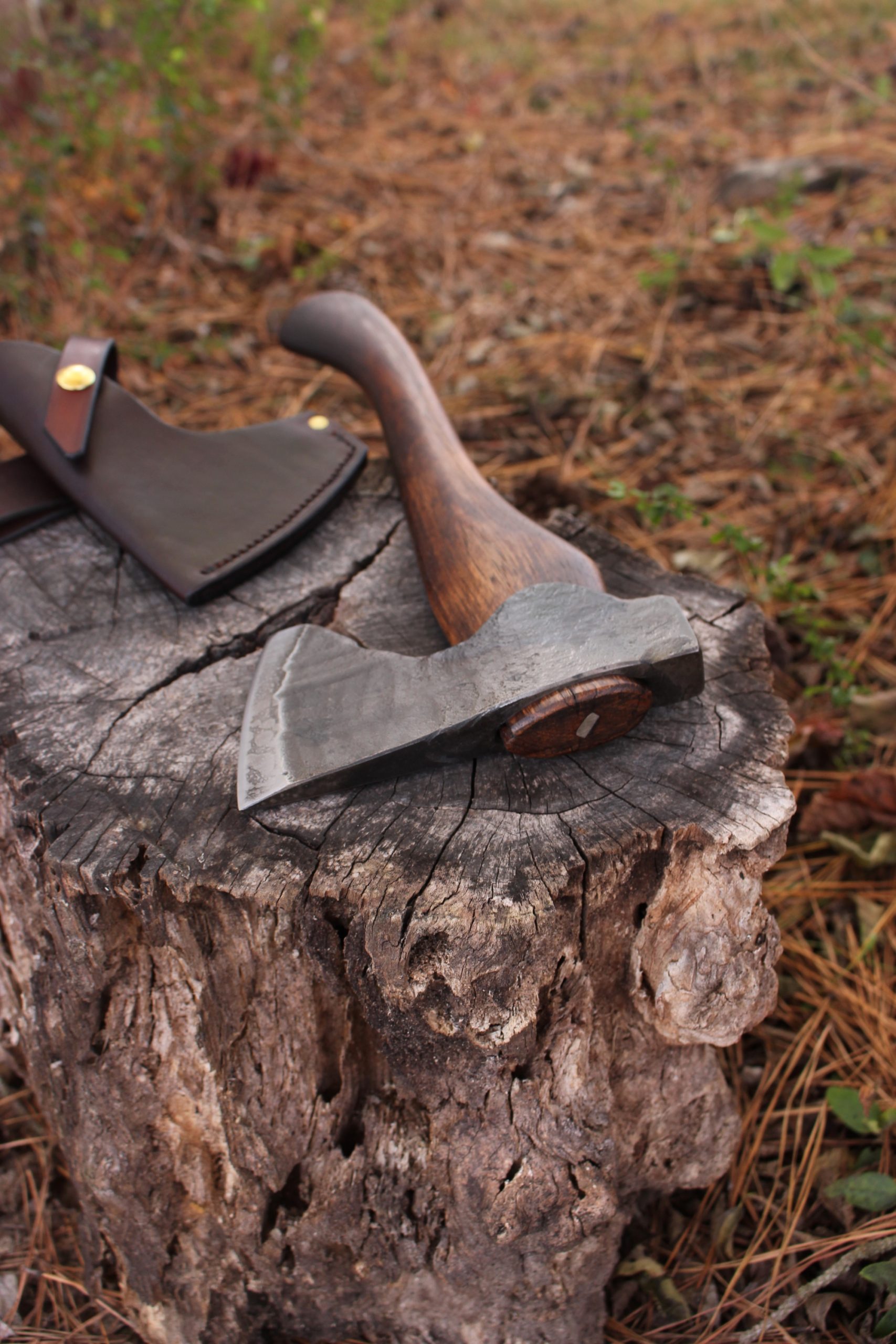 handmade, usa made, usa made axe, hatchet, chopping, wood chopping, outdoor, outdoorsman, survival, backwoodsman, hickory, axe made in america, axes made in the usa, ike bullington, wolf valley forge, valley forge, pack axe, back packing, camping, trail axe, hunting axe, trappers axe, camp axe, bush axe, belt axe, pack axe, leather shoulder rig, chopping axe, leather axe carrier, shoulder sling for axe, carpenter's axe, Wolf Valley Forge, Wolf Valley Forge axe release, Axe Wax, haversack, go back, man purse, man bag, canvas bag, reenactor, reenacting, handforged