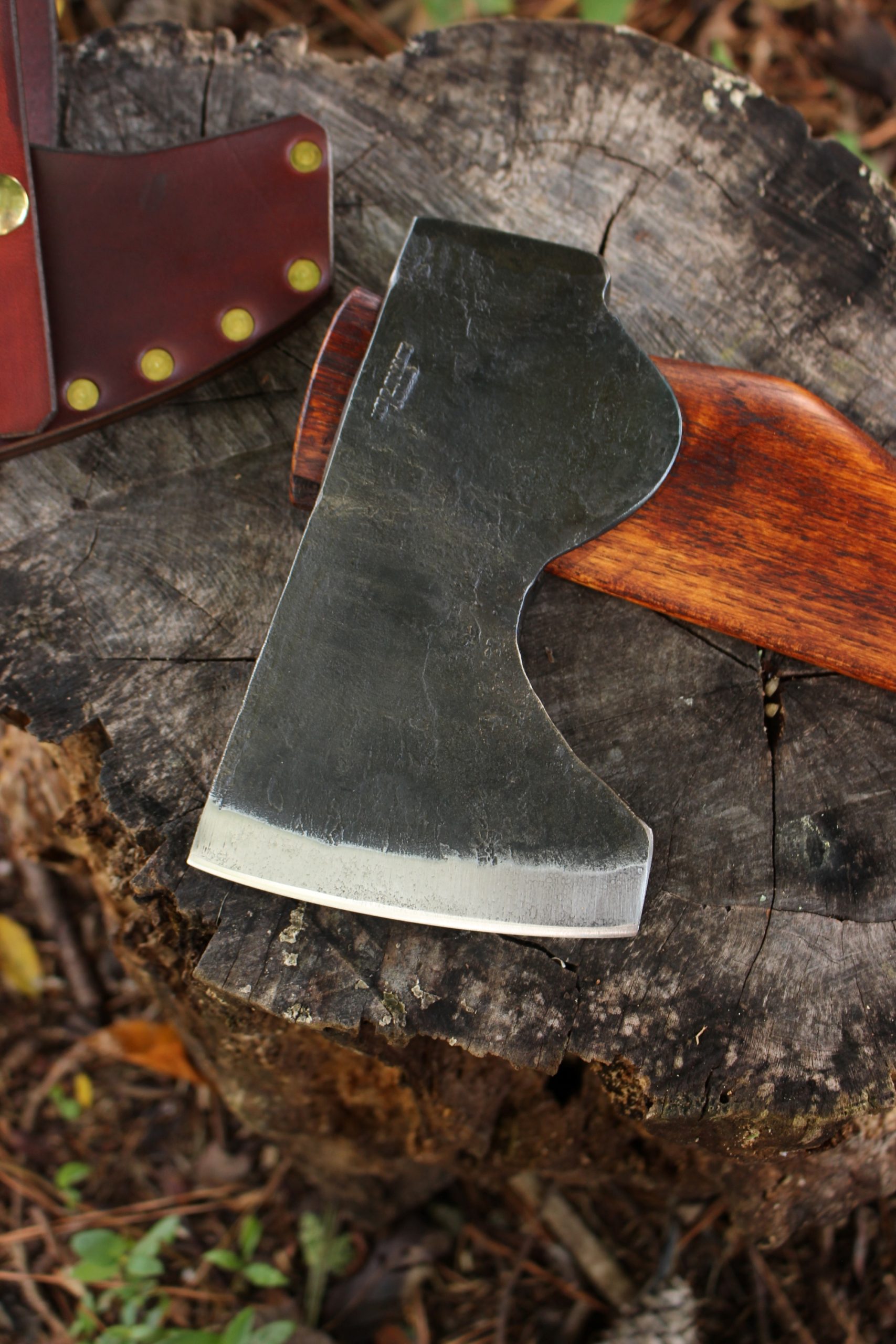 handmade, usa made, usa made axe, hatchet, chopping, wood chopping, outdoor, outdoorsman, survival, backwoodsman, hickory, axe made in america, axes made in the usa, ike bullington, wolf valley forge, valley forge, pack axe, back packing, camping, trail axe, hunting axe, trappers axe, camp axe, bush axe, belt axe, pack axe, leather shoulder rig, chopping axe, leather axe carrier, shoulder sling for axe, carpenter's axe, Wolf Valley Forge, Wolf Valley Forge axe release, Axe Wax, haversack, go back, man purse, man bag, canvas bag, reenactor, reenacting, Trekker Axe, Axe Life