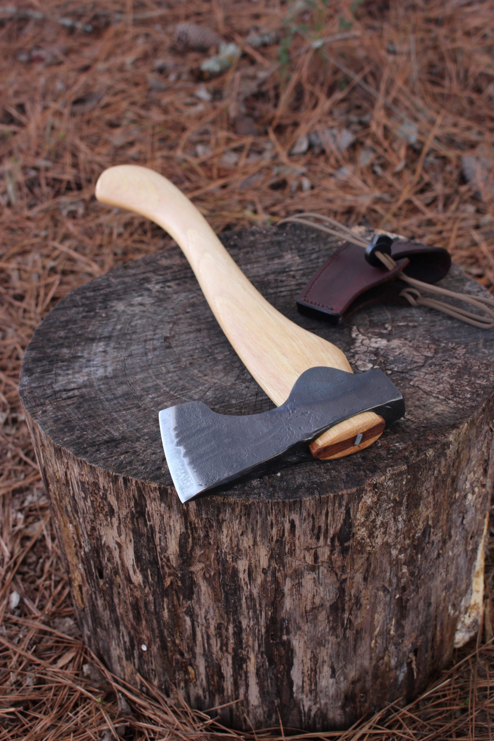 handmade, usa made, usa made axe, hatchet, chopping, wood chopping, outdoor, outdoorsman, survival, backwoodsman, hickory, axe made in america, axes made in the usa, ike bullington, wolf valley forge, valley forge, pack axe, back packing, camping, trail axe, hunting axe, trappers axe, camp axe, bush axe, belt axe, pack axe, leather shoulder rig, chopping axe, leather axe carrier, shoulder sling for axe, carpenter's axe, Wolf Valley Forge, Wolf Valley Forge axe release, Axe Wax, haversack, go back, man purse, man bag, canvas bag, reenactor, reenacting, Trekker Axe, Axe Life, handforged