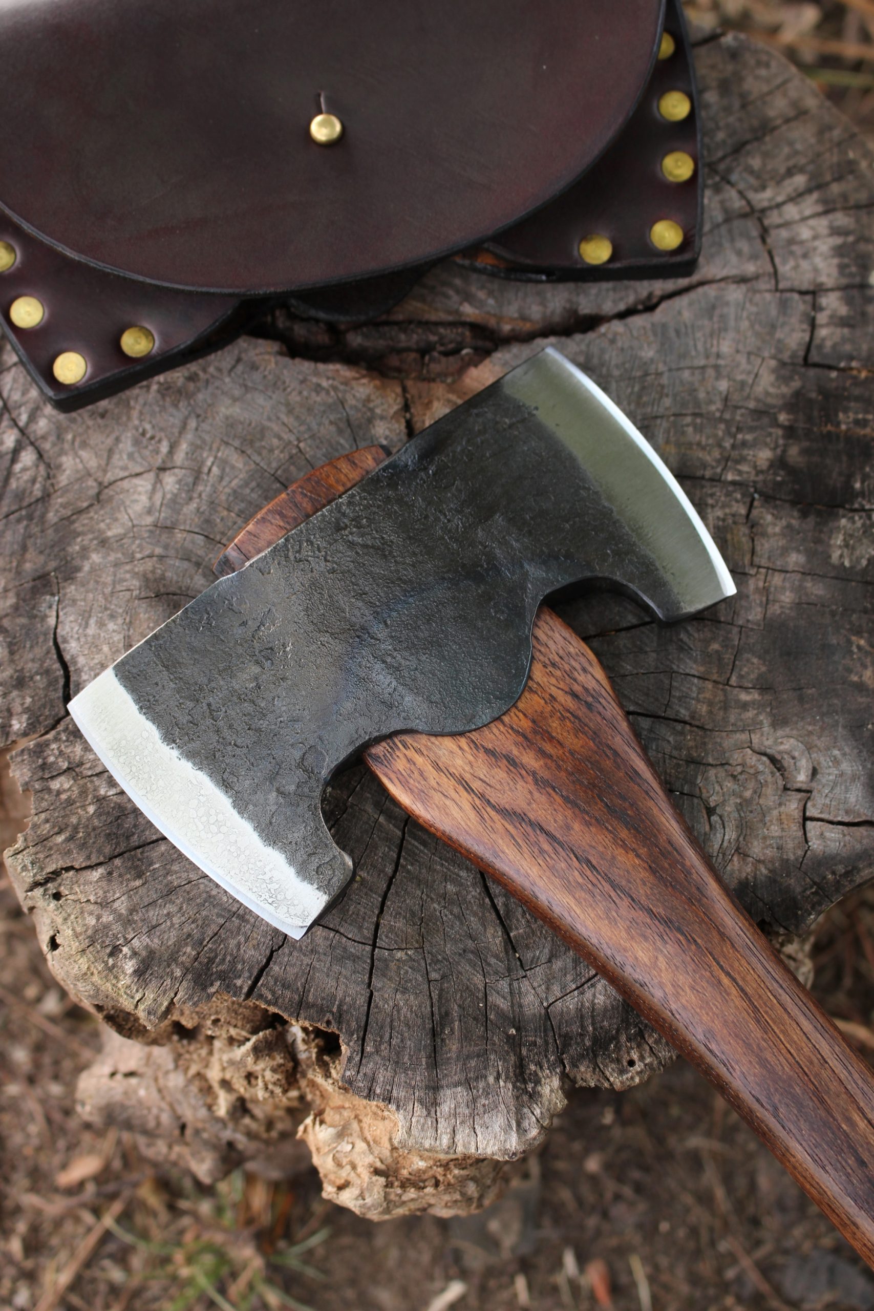 handmade, usa made, usa made axe, hatchet, chopping, wood chopping, outdoor, outdoorsman, survival, backwoodsman, hickory, axe made in america, axes made in the usa, ike bullington, nessmuk reproduction, wolf valley forge, valley forge, pack axe, back packing, camping, trail axe, hunting axe, trappers axe, camp axe, bush axe, belt axe, pack axe, leather shoulder rig, chopping axe, leather axe carrier, shoulder sling for axe, carpenter's axe, Wolf Valley Forge, Wolf Valley Forge axe release, Axe Wax, haversack, go bag, man purse, man bag, canvas bag, reenactor, reenacting, Trekker Axe, Axe Life, Splitting Wedge, Handforged, Wedge