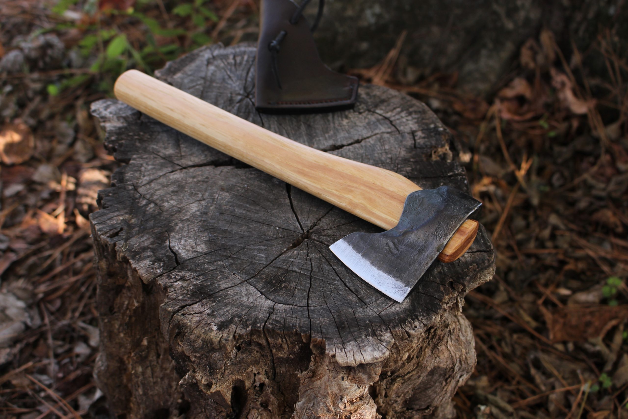 handmade, usa made, usa made axe, hatchet, chopping, wood chopping, outdoor, outdoorsman, survival, backwoodsman, hickory, axe made in america, axes made in the usa, ike bullington, wolf valley forge, valley forge, pack axe, back packing, camping, trail axe, hunting axe, trappers axe, camp axe, bush axe, belt axe, pack axe, leather shoulder rig, chopping axe, leather axe carrier, shoulder sling for axe, carpenter's axe, Wolf Valley Forge, Wolf Valley Forge axe release, Axe Wax, haversack, go back, man purse, man bag, canvas bag, reenactor, reenacting, Trekker Axe, Axe Life