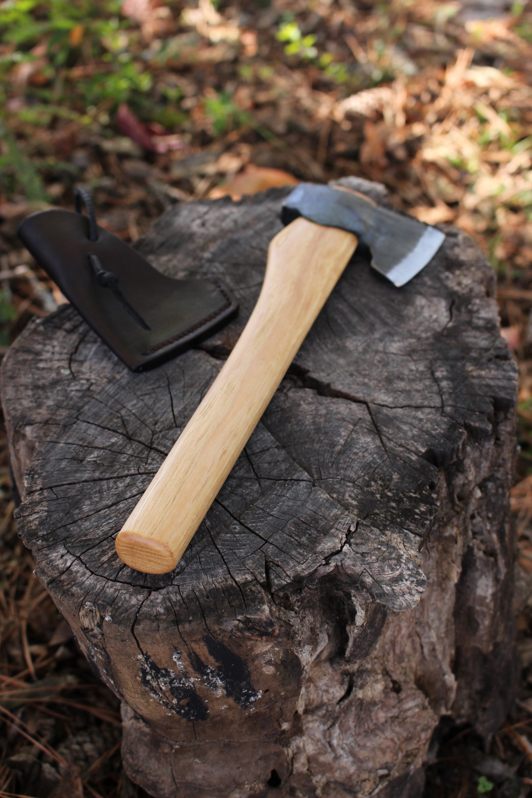 handmade, usa made, usa made axe, hatchet, chopping, wood chopping, outdoor, outdoorsman, survival, backwoodsman, hickory, axe made in america, axes made in the usa, ike bullington, wolf valley forge, valley forge, pack axe, back packing, camping, trail axe, hunting axe, trappers axe, camp axe, bush axe, belt axe, pack axe, leather shoulder rig, chopping axe, leather axe carrier, shoulder sling for axe, carpenter's axe, Wolf Valley Forge, Wolf Valley Forge axe release, Axe Wax, haversack, go back, man purse, man bag, canvas bag, reenactor, reenacting, Trekker Axe, Axe Life