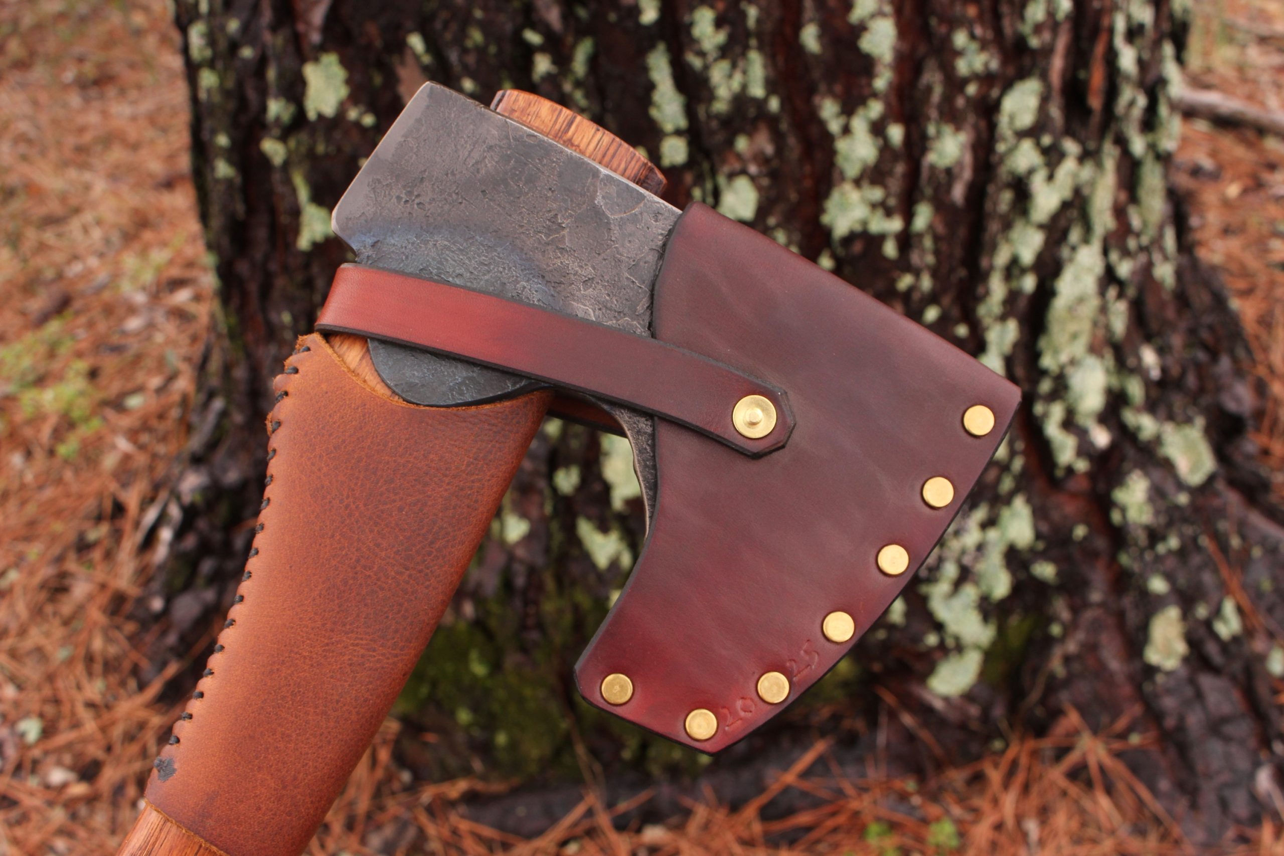 handmade, usa made, usa made axe, hatchet, chopping, wood chopping, outdoor, outdoorsman, survival, backwoodsman, hickory, axe made in america, axes made in the usa, ike bullington, wolf valley forge, valley forge, pack axe, back packing, camping, trail axe, hunting axe, trappers axe, camp axe, bush axe, belt axe, pack axe, leather shoulder rig, chopping axe, leather axe carrier, shoulder sling for axe, carpenter's axe, Wolf Valley Forge, Wolf Valley Forge axe release, Axe Wax, haversack, go back, man purse, man bag, canvas bag, reenactor, reenacting, Trekker Axe, Axe Life, handforged