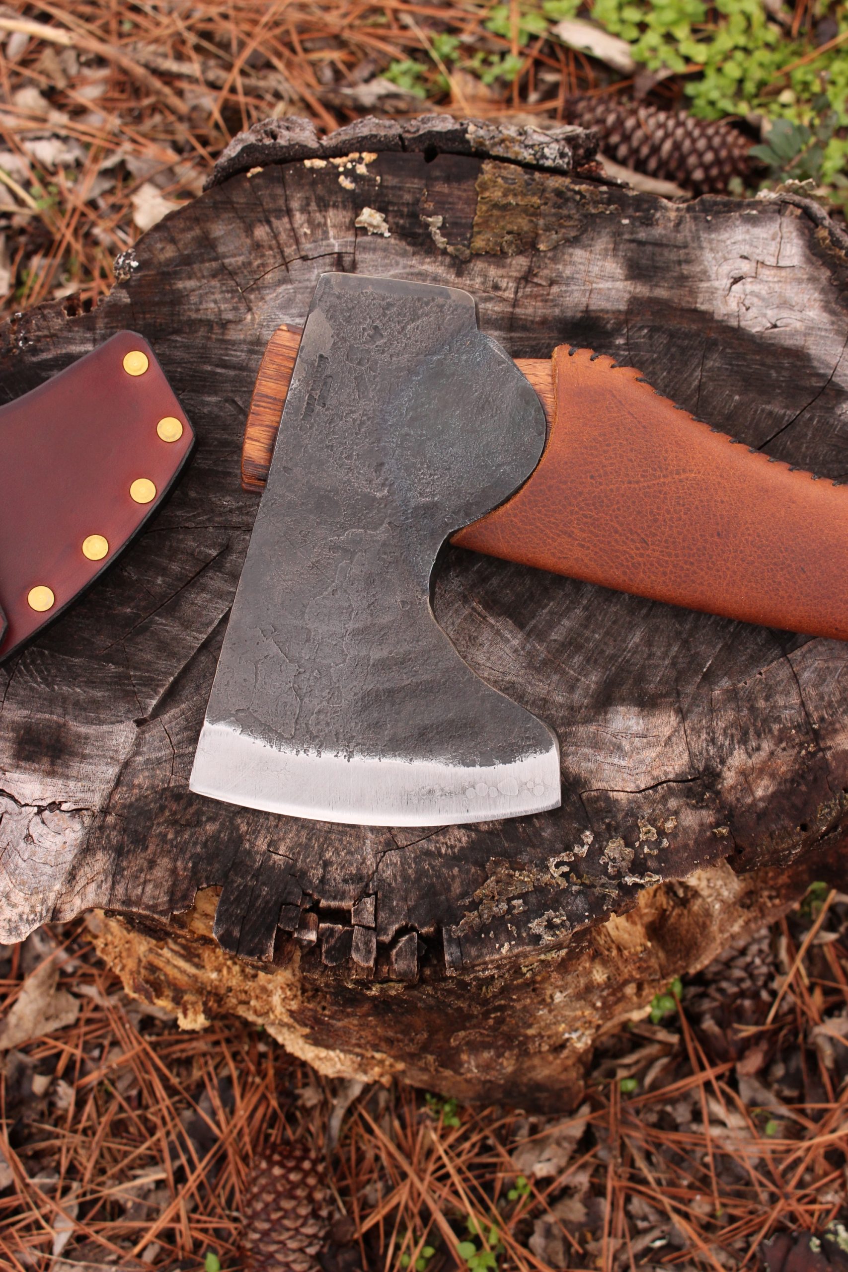 handmade, usa made, usa made axe, hatchet, chopping, wood chopping, outdoor, outdoorsman, survival, backwoodsman, hickory, axe made in america, axes made in the usa, ike bullington, wolf valley forge, valley forge, pack axe, back packing, camping, trail axe, hunting axe, trappers axe, camp axe, bush axe, belt axe, pack axe, leather shoulder rig, chopping axe, leather axe carrier, shoulder sling for axe, carpenter's axe, Wolf Valley Forge, Wolf Valley Forge axe release, Axe Wax, haversack, go back, man purse, man bag, canvas bag, reenactor, reenacting, Trekker Axe, Axe Life, handforged