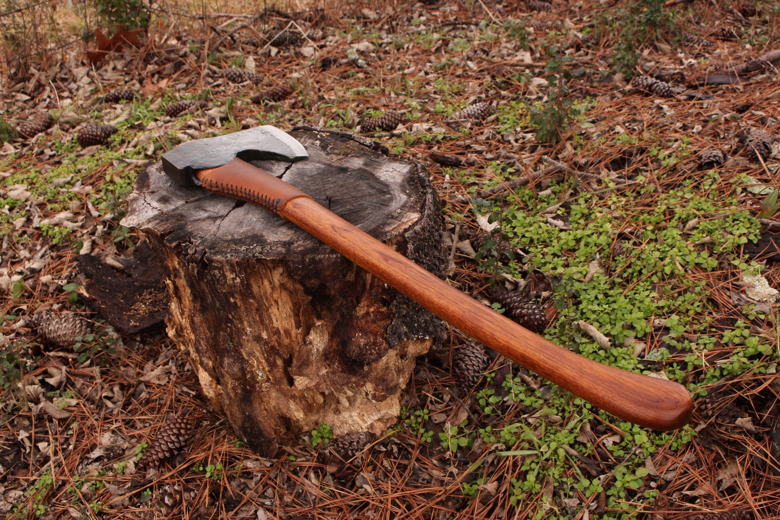 handmade, usa made, usa made axe, hatchet, chopping, wood chopping, outdoor, outdoorsman, survival, backwoodsman, hickory, axe made in america, axes made in the usa, ike bullington, wolf valley forge, valley forge, pack axe, back packing, camping, trail axe, hunting axe, trappers axe, camp axe, bush axe, belt axe, pack axe, leather shoulder rig, chopping axe, leather axe carrier, shoulder sling for axe, carpenter's axe, Wolf Valley Forge, Wolf Valley Forge axe release, Axe Wax, haversack, go back, man purse, man bag, canvas bag, reenactor, reenacting, Trekker Axe, Axe Life, handforged