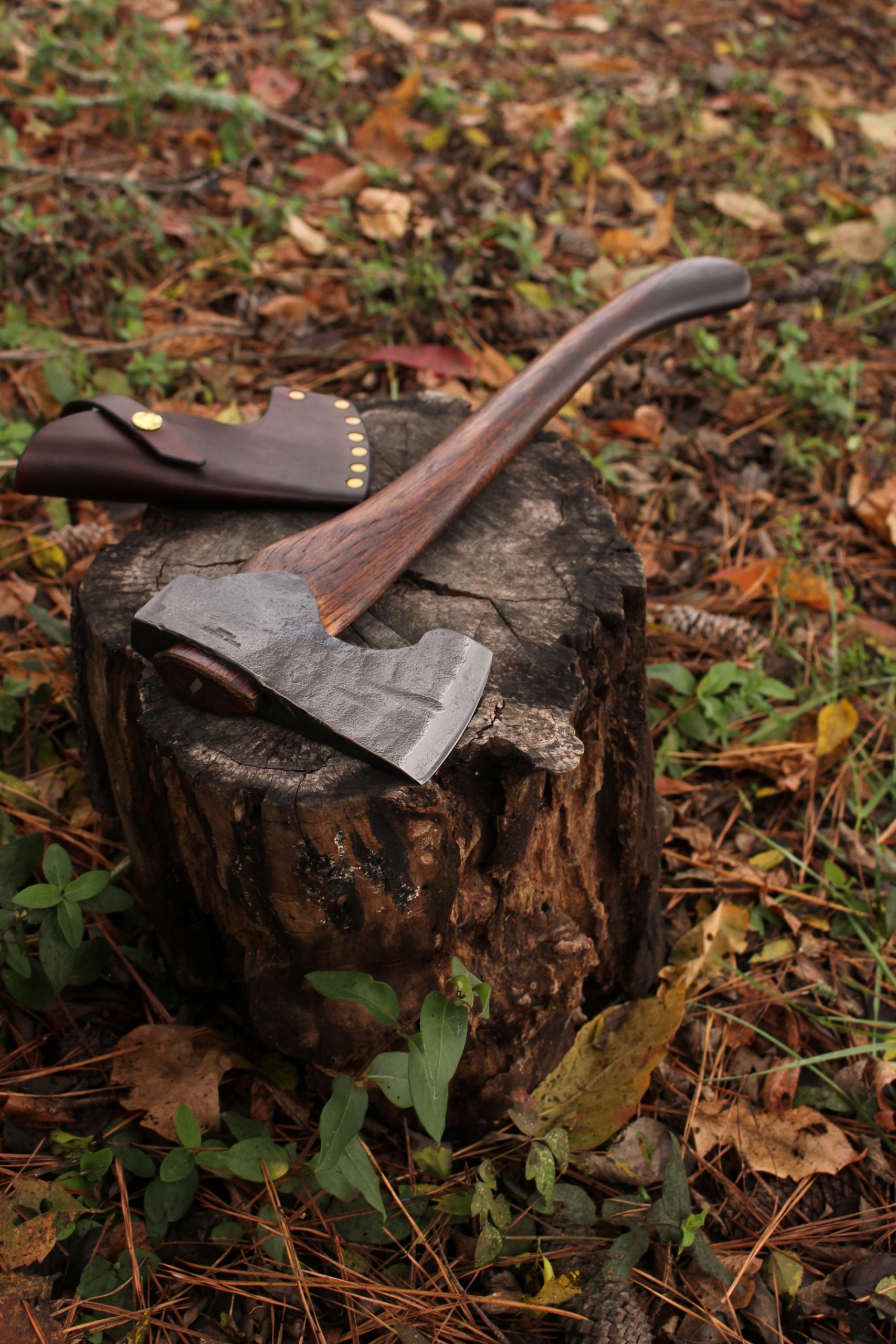 handmade, usa made, usa made axe, hatchet, chopping, wood chopping, outdoor, outdoorsman, survival, backwoodsman, hickory, axe made in america, axes made in the usa, ike bullington, wolf valley forge, valley forge, pack axe, back packing, camping, trail axe, hunting axe, trappers axe, camp axe, bush axe, belt axe, pack axe, leather shoulder rig, chopping axe, leather axe carrier, shoulder sling for axe, carpenter's axe, Wolf Valley Forge, Wolf Valley Forge axe release, Axe Wax, haversack, go back, man purse, man bag, canvas bag, reenactor, reenacting