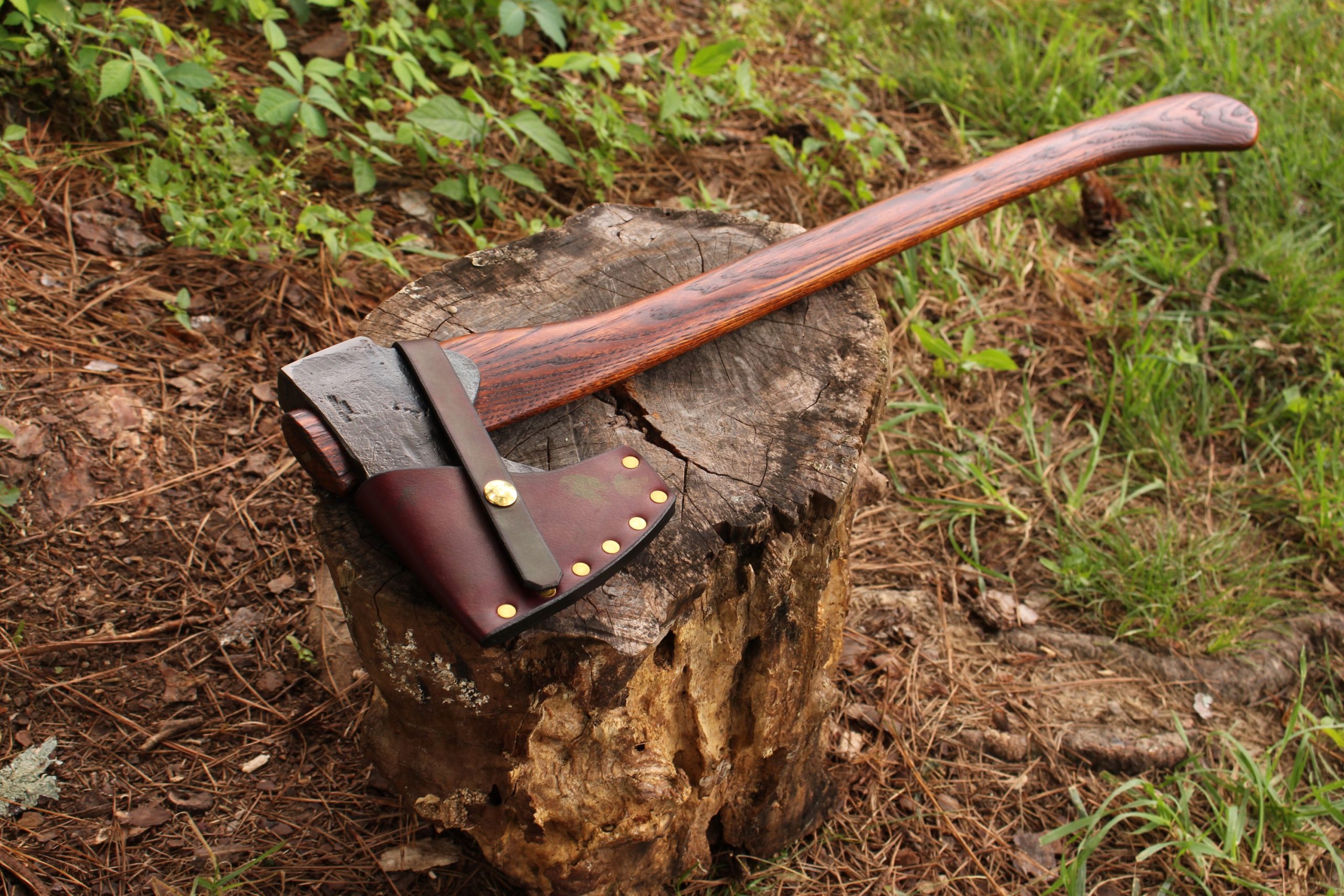 handmade, usa made, usa made axe, hatchet, chopping, wood chopping, outdoor, outdoorsman, survival, backwoodsman, hickory, axe made in america, axes made in the usa, ike bullington, wolf valley forge, valley forge, pack axe, back packing, camping, trail axe, hunting axe, trappers axe, camp axe, bush axe, belt axe, pack axe, leather shoulder rig, chopping axe, leather axe carrier, shoulder sling for axe, carpenter's axe, Wolf Valley Forge, Wolf Valley Forge axe release, Axe Wax, haversack, go back, man purse, man bag, canvas bag, reenactor, reenacting, Trekker Axe, Axe Life
