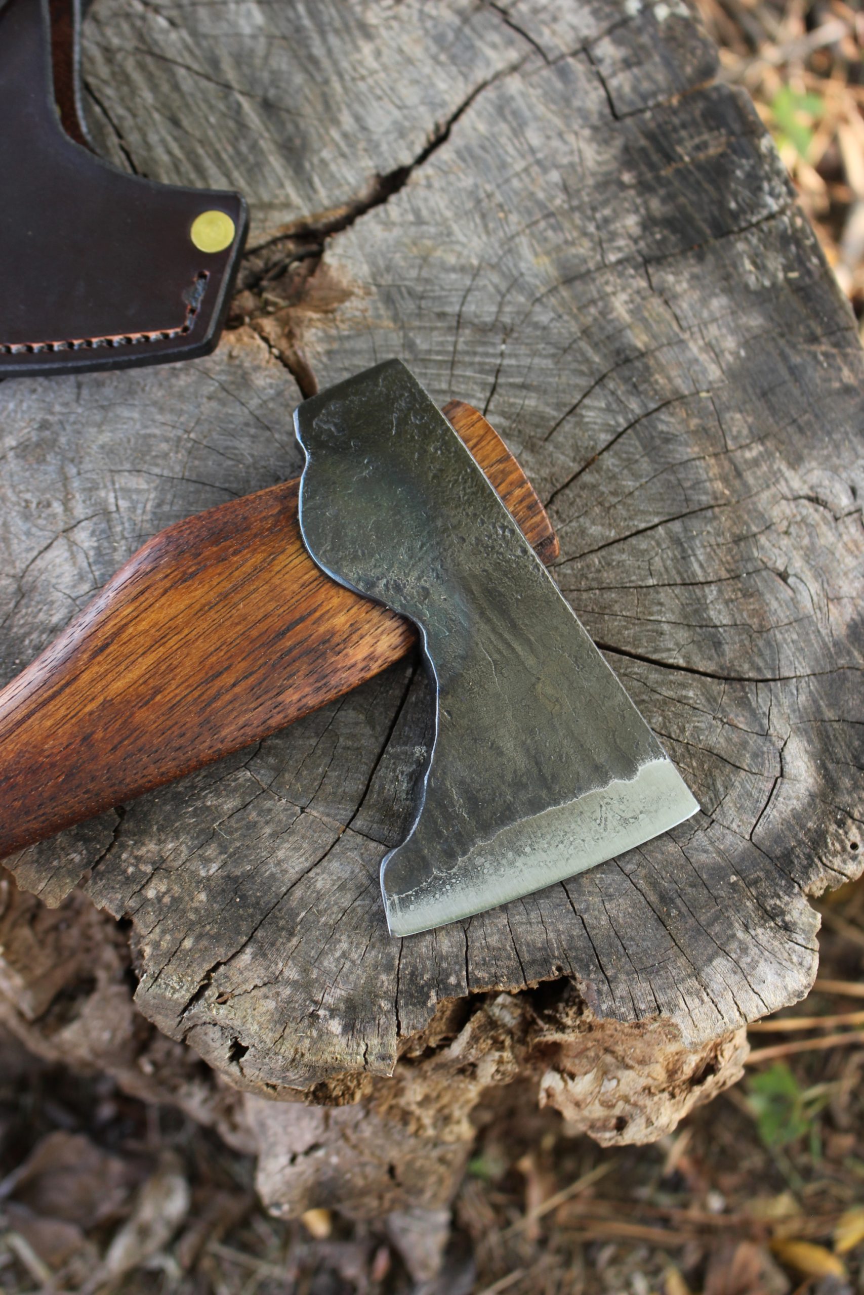 handmade, usa made, usa made axe, hatchet, chopping, wood chopping, outdoor, outdoorsman, survival, backwoodsman, hickory, axe made in america, axes made in the usa, ike bullington, wolf valley forge, valley forge, pack axe, back packing, camping, trail axe, hunting axe, trappers axe, camp axe, bush axe, belt axe, pack axe, leather shoulder rig, chopping axe, leather axe carrier, shoulder sling for axe, carpenter's axe, Wolf Valley Forge, Wolf Valley Forge axe release, Axe Wax, haversack, go back, man purse, man bag, canvas bag, reenactor, reenacting
