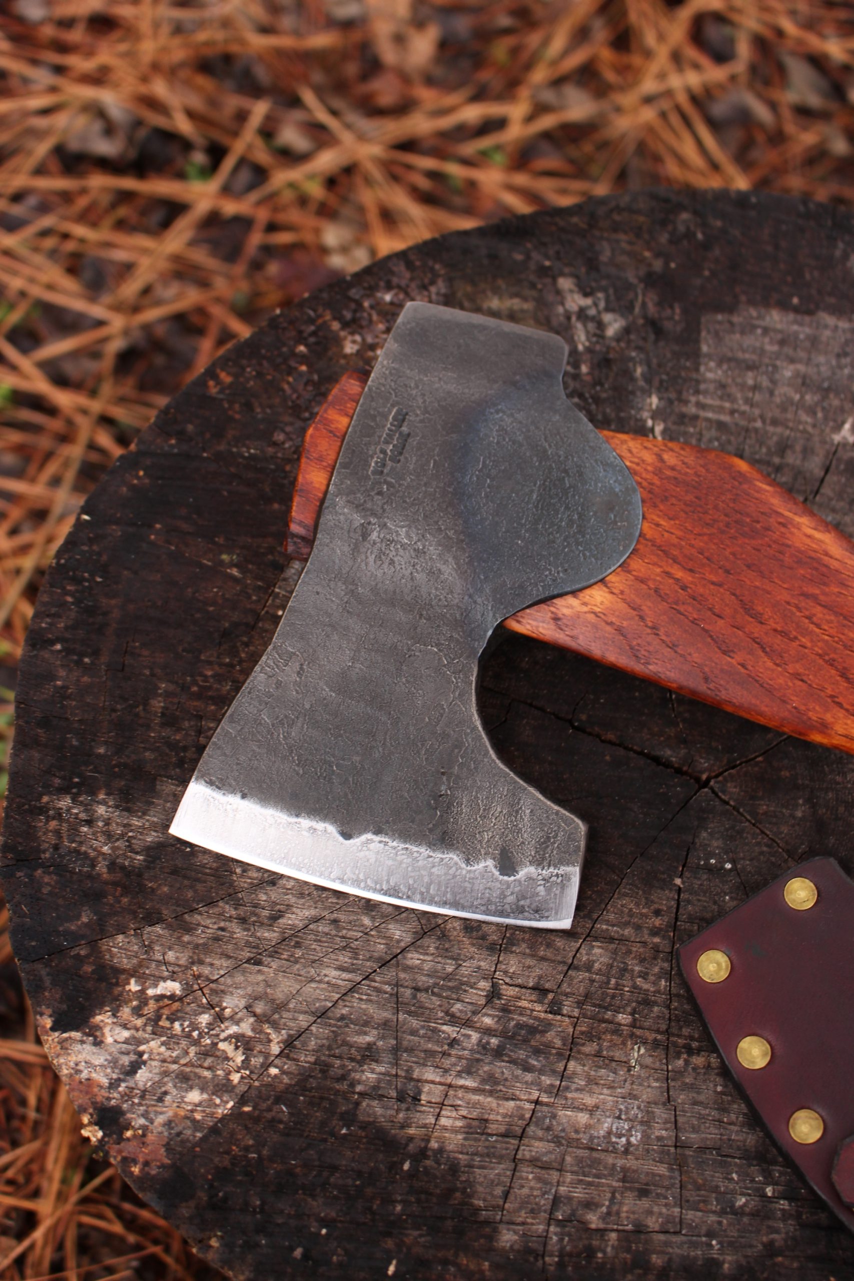 handmade, usa made, usa made axe, hatchet, chopping, wood chopping, outdoor, outdoorsman, survival, backwoodsman, hickory, axe made in america, axes made in the usa, ike bullington, wolf valley forge, valley forge, pack axe, back packing, camping, trail axe, hunting axe, trappers axe, camp axe, bush axe, belt axe, pack axe, leather shoulder rig, chopping axe, leather axe carrier, shoulder sling for axe, carpenter's axe, Wolf Valley Forge, Wolf Valley Forge axe release, Axe Wax, haversack, go bag, man purse, man bag, canvas bag, reenactor, reenacting, Trekker Axe, Axe Life, Splitting Wedge, Handforged, Wedge