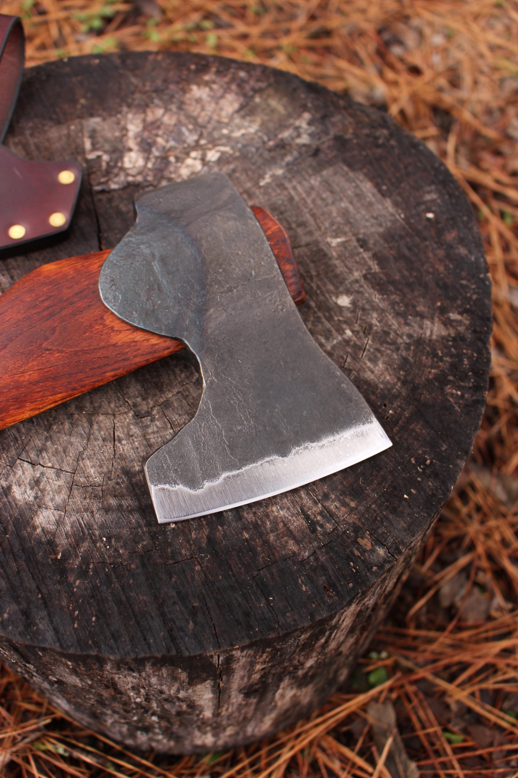 handmade, usa made, usa made axe, hatchet, chopping, wood chopping, outdoor, outdoorsman, survival, backwoodsman, hickory, axe made in america, axes made in the usa, ike bullington, wolf valley forge, valley forge, pack axe, back packing, camping, trail axe, hunting axe, trappers axe, camp axe, bush axe, belt axe, pack axe, leather shoulder rig, chopping axe, leather axe carrier, shoulder sling for axe, carpenter's axe, Wolf Valley Forge, Wolf Valley Forge axe release, Axe Wax, haversack, go bag, man purse, man bag, canvas bag, reenactor, reenacting, Trekker Axe, Axe Life, Splitting Wedge, Handforged, Wedge