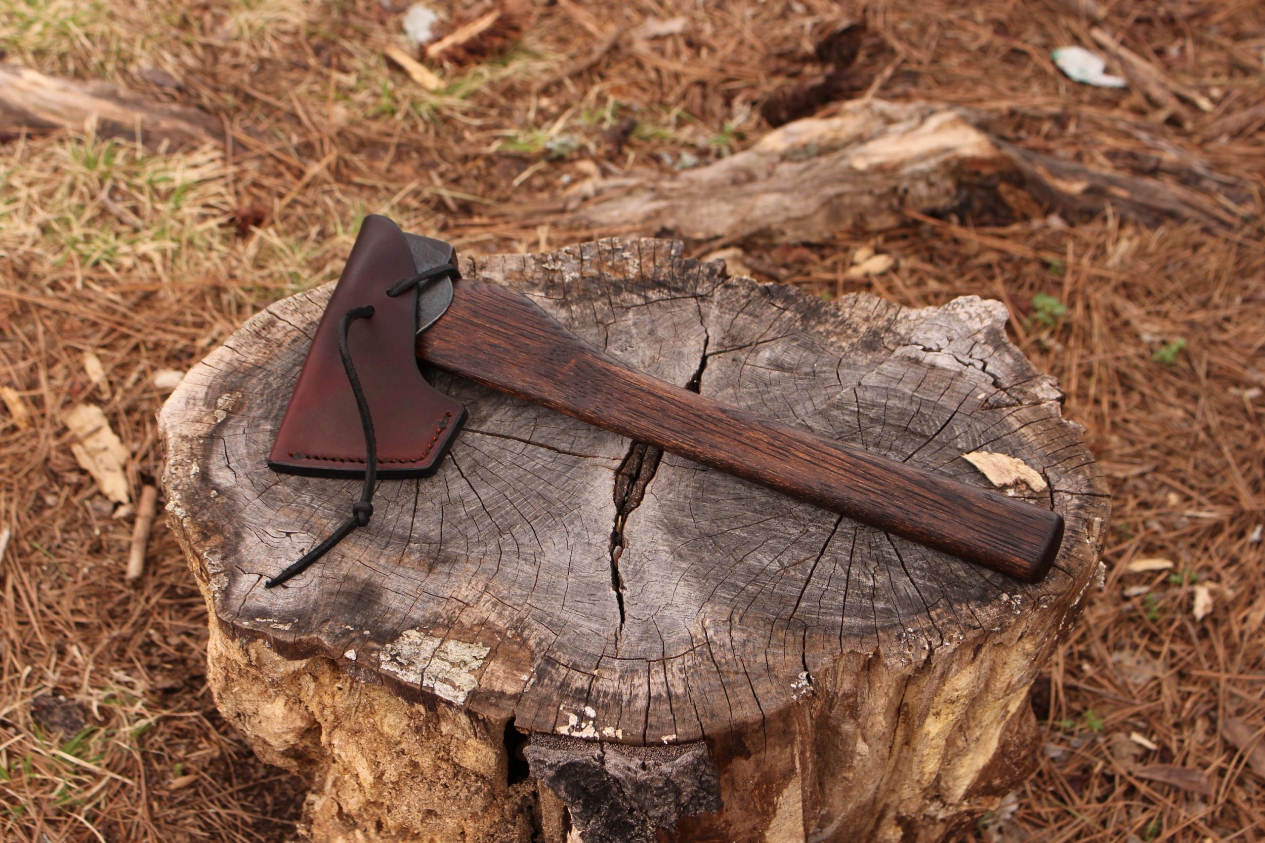 handmade, usa made, usa made axe, hatchet, chopping, wood chopping, outdoor, outdoorsman, survival, backwoodsman, hickory, axe made in america, axes made in the usa, ike bullington, wolf valley forge, valley forge, pack axe, back packing, camping, trail axe, hunting axe, trappers axe, camp axe, bush axe, belt axe, pack axe, leather shoulder rig, chopping axe, leather axe carrier, shoulder sling for axe, carpenter's axe, Wolf Valley Forge, Wolf Valley Forge axe release, Axe Wax, haversack, go back, man purse, man bag, canvas bag, reenactor, reenacting, Trekker Axe, Axe Life, handforged