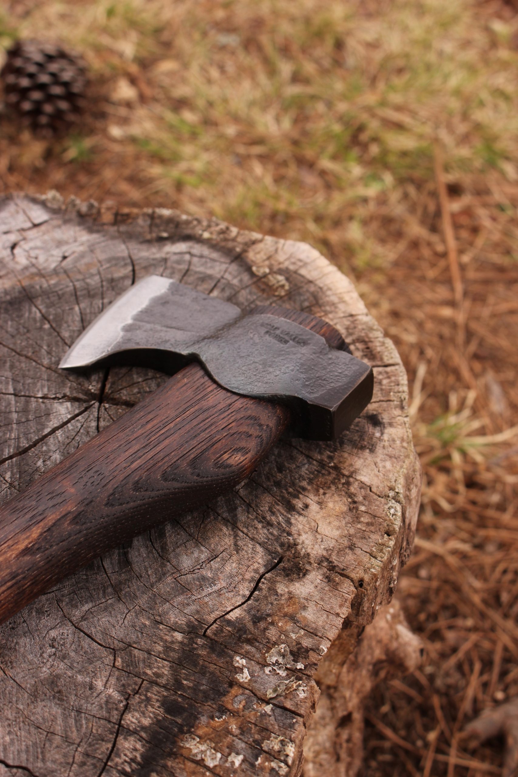 handmade, usa made, usa made axe, hatchet, chopping, wood chopping, outdoor, outdoorsman, survival, backwoodsman, hickory, axe made in america, axes made in the usa, ike bullington, wolf valley forge, valley forge, pack axe, back packing, camping, trail axe, hunting axe, trappers axe, camp axe, bush axe, belt axe, pack axe, leather shoulder rig, chopping axe, leather axe carrier, shoulder sling for axe, carpenter's axe, Wolf Valley Forge, Wolf Valley Forge axe release, Axe Wax, haversack, go back, man purse, man bag, canvas bag, reenactor, reenacting, Trekker Axe, Axe Life, handforged