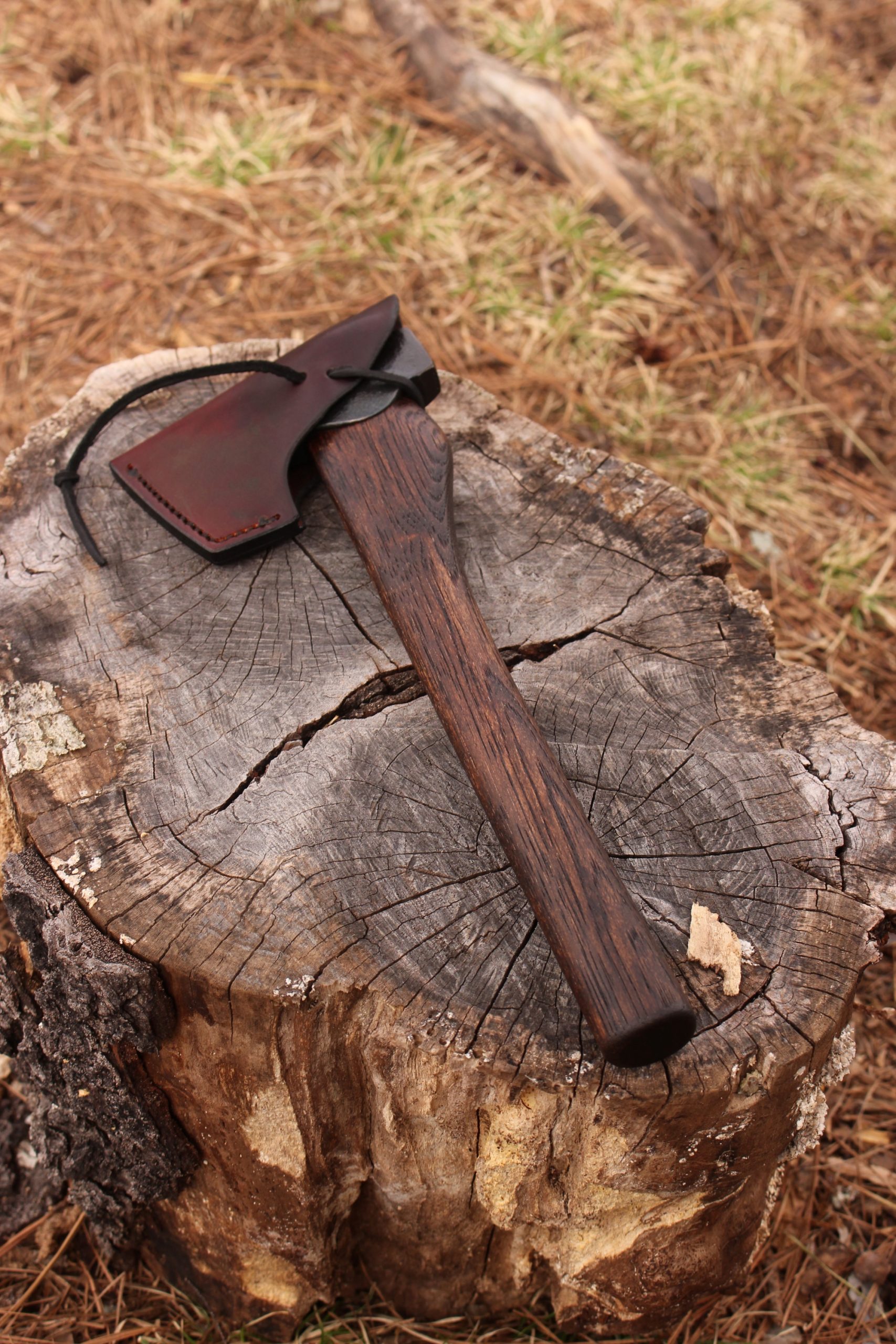 handmade, usa made, usa made axe, hatchet, chopping, wood chopping, outdoor, outdoorsman, survival, backwoodsman, hickory, axe made in america, axes made in the usa, ike bullington, wolf valley forge, valley forge, pack axe, back packing, camping, trail axe, hunting axe, trappers axe, camp axe, bush axe, belt axe, pack axe, leather shoulder rig, chopping axe, leather axe carrier, shoulder sling for axe, carpenter's axe, Wolf Valley Forge, Wolf Valley Forge axe release, Axe Wax, haversack, go back, man purse, man bag, canvas bag, reenactor, reenacting, Trekker Axe, Axe Life, handforged