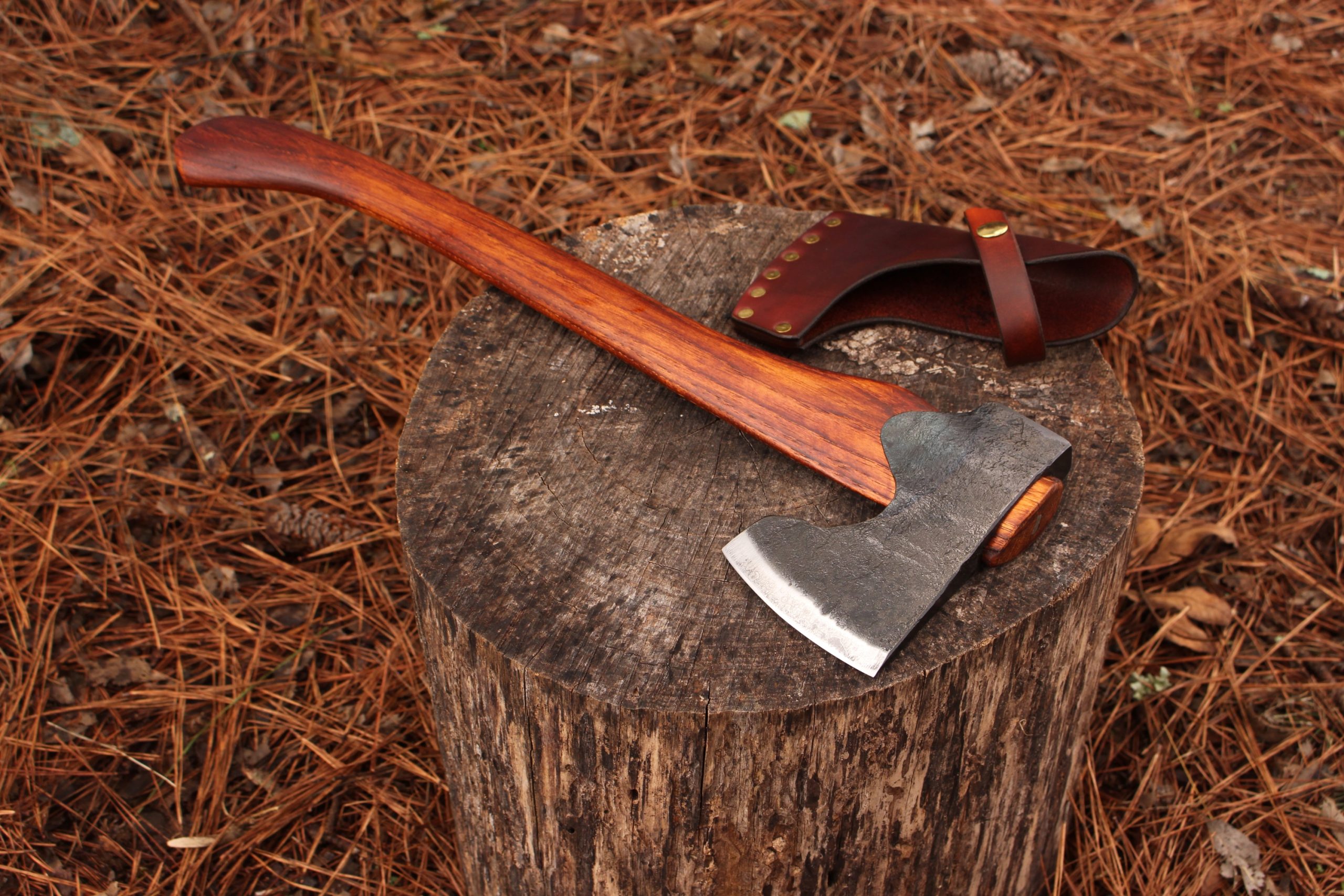 handmade, usa made, usa made axe, hatchet, chopping, wood chopping, outdoor, outdoorsman, survival, backwoodsman, hickory, axe made in america, axes made in the usa, ike bullington, wolf valley forge, valley forge, pack axe, back packing, camping, trail axe, hunting axe, trappers axe, camp axe, bush axe, belt axe, pack axe, leather shoulder rig, chopping axe, leather axe carrier, shoulder sling for axe, carpenter's axe, Wolf Valley Forge, Wolf Valley Forge axe release, Axe Wax, haversack, go back, man purse, man bag, canvas bag, reenactor, reenacting