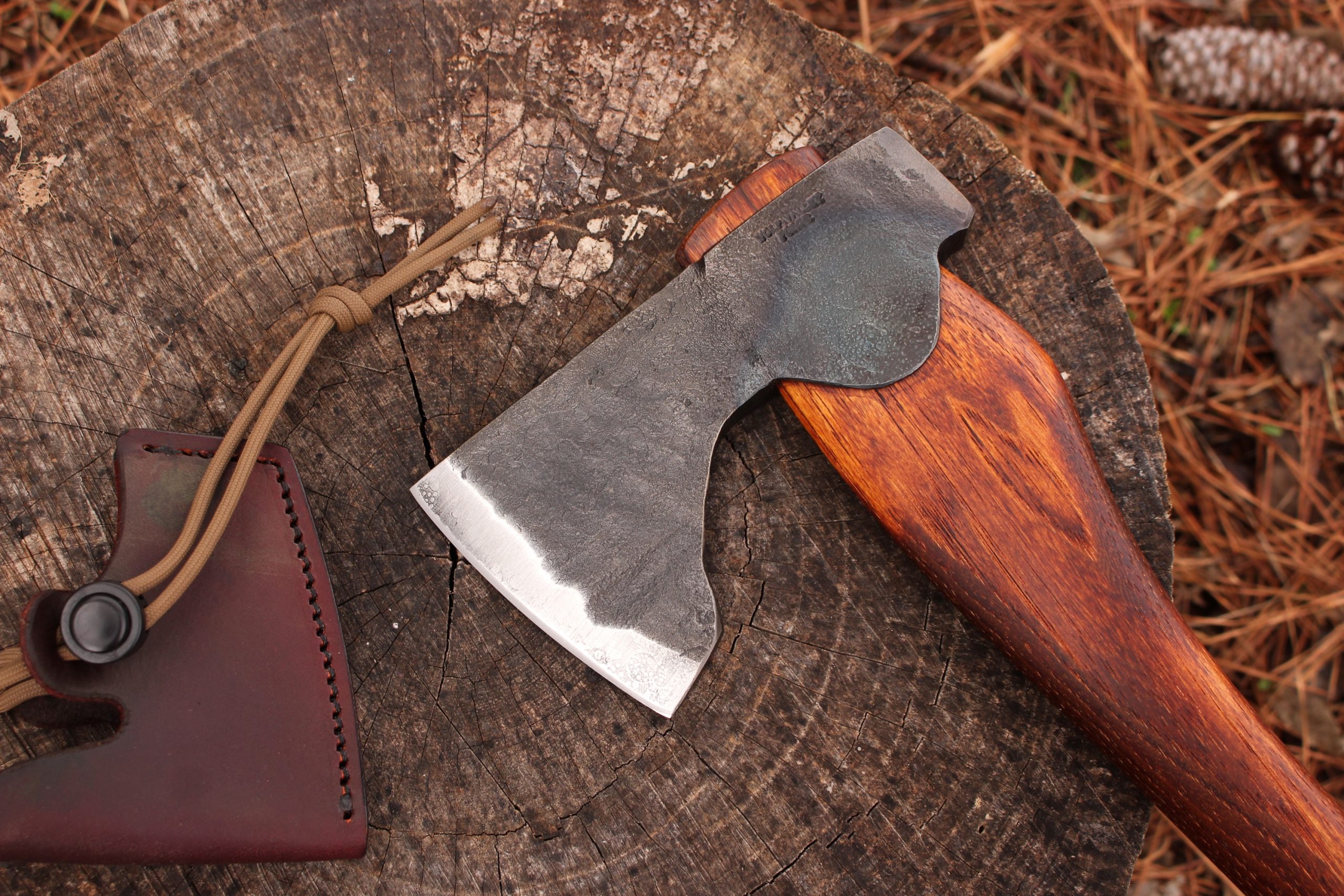 handmade, usa made, usa made axe, hatchet, chopping, wood chopping, outdoor, outdoorsman, survival, backwoodsman, hickory, axe made in america, axes made in the usa, ike bullington, wolf valley forge, valley forge, pack axe, back packing, camping, trail axe, hunting axe, trappers axe, camp axe, bush axe, belt axe, pack axe, leather shoulder rig, chopping axe, leather axe carrier, shoulder sling for axe, carpenter's axe, Wolf Valley Forge, Wolf Valley Forge axe release, Axe Wax, haversack, go bag, man purse, man bag, canvas bag, reenactor, reenacting, Trekker Axe, Axe Life, Splitting Wedge, Handforged, Wedge