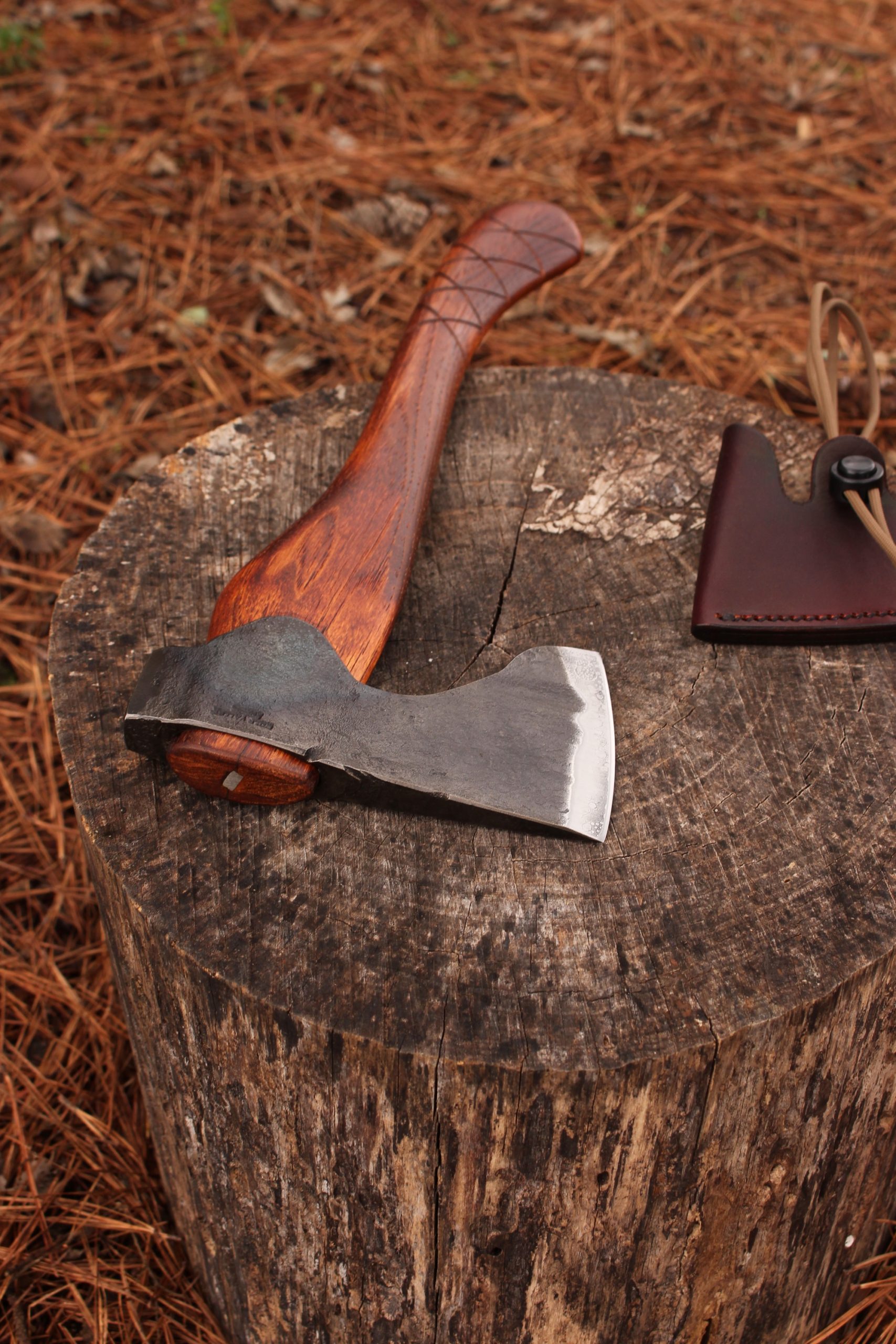 handmade, usa made, usa made axe, hatchet, chopping, wood chopping, outdoor, outdoorsman, survival, backwoodsman, hickory, axe made in america, axes made in the usa, ike bullington, wolf valley forge, valley forge, pack axe, back packing, camping, trail axe, hunting axe, trappers axe, camp axe, bush axe, belt axe, pack axe, leather shoulder rig, chopping axe, leather axe carrier, shoulder sling for axe, carpenter's axe, Wolf Valley Forge, Wolf Valley Forge axe release, Axe Wax, haversack, go bag, man purse, man bag, canvas bag, reenactor, reenacting, Trekker Axe, Axe Life, Splitting Wedge, Handforged, Wedge