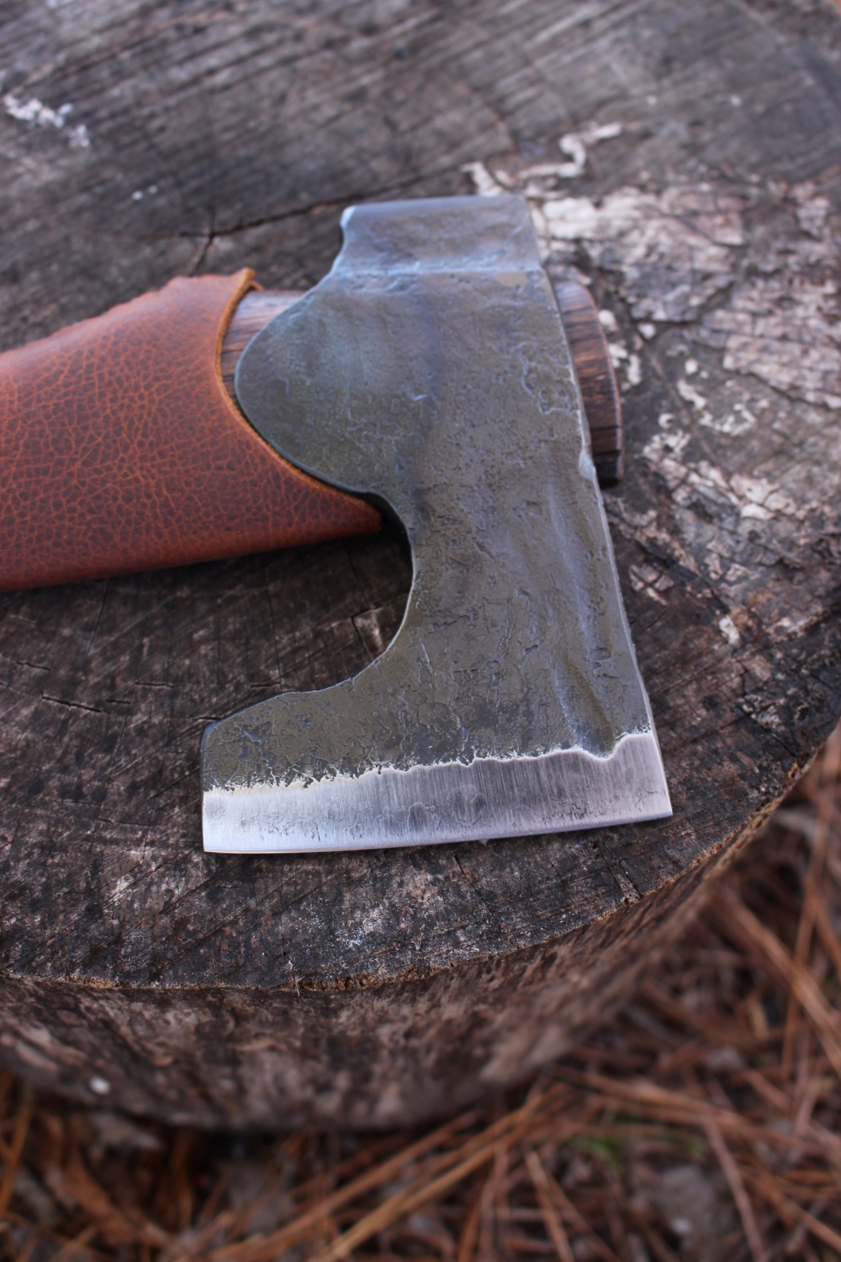 handmade, usa made, usa made axe, hatchet, chopping, wood chopping, outdoor, outdoorsman, survival, backwoodsman, hickory, axe made in america, axes made in the usa, ike bullington, wolf valley forge, valley forge, pack axe, back packing, camping, trail axe, hunting axe, trappers axe, camp axe, bush axe, belt axe, pack axe, leather shoulder rig, chopping axe, leather axe carrier, shoulder sling for axe, carpenter's axe, Wolf Valley Forge, Wolf Valley Forge axe release, Axe Wax, haversack, go back, man purse, man bag, canvas bag, reenactor, reenacting