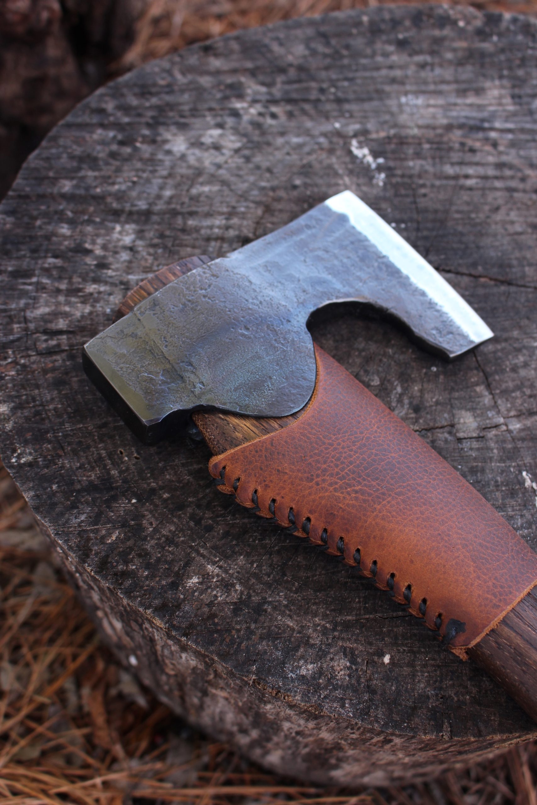 handmade, usa made, usa made axe, hatchet, chopping, wood chopping, outdoor, outdoorsman, survival, backwoodsman, hickory, axe made in america, axes made in the usa, ike bullington, wolf valley forge, valley forge, pack axe, back packing, camping, trail axe, hunting axe, trappers axe, camp axe, bush axe, belt axe, pack axe, leather shoulder rig, chopping axe, leather axe carrier, shoulder sling for axe, carpenter's axe, Wolf Valley Forge, Wolf Valley Forge axe release, Axe Wax, haversack, go back, man purse, man bag, canvas bag, reenactor, reenacting