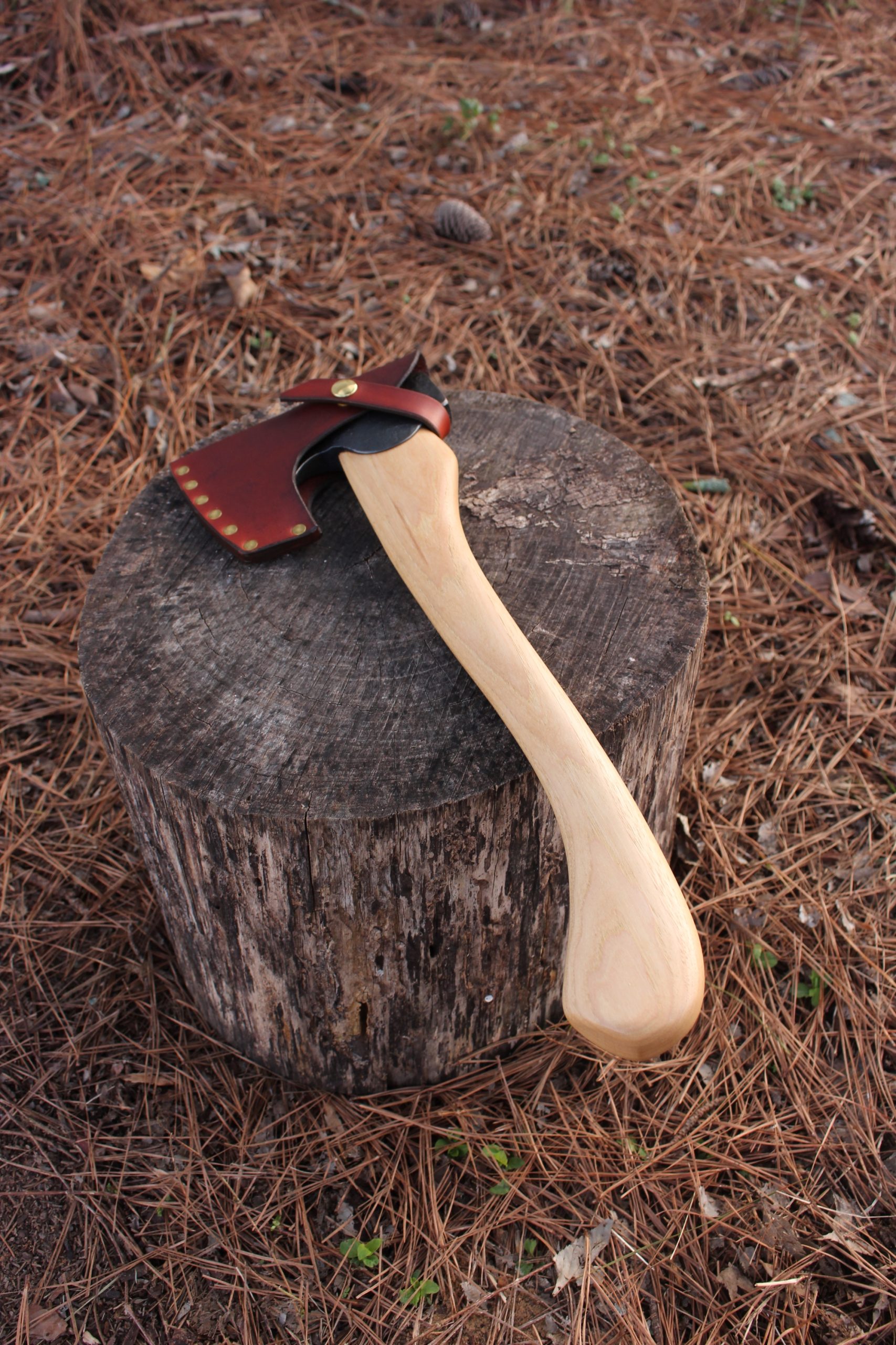 handmade, usa made, usa made axe, hatchet, chopping, wood chopping, outdoor, outdoorsman, survival, backwoodsman, hickory, axe made in america, axes made in the usa, ike bullington, wolf valley forge, valley forge, pack axe, back packing, camping, trail axe, hunting axe, trappers axe, camp axe, bush axe, belt axe, pack axe, leather shoulder rig, chopping axe, leather axe carrier, shoulder sling for axe, carpenter's axe, Wolf Valley Forge, Wolf Valley Forge axe release, Axe Wax, haversack, go back, man purse, man bag, canvas bag, reenactor, reenacting