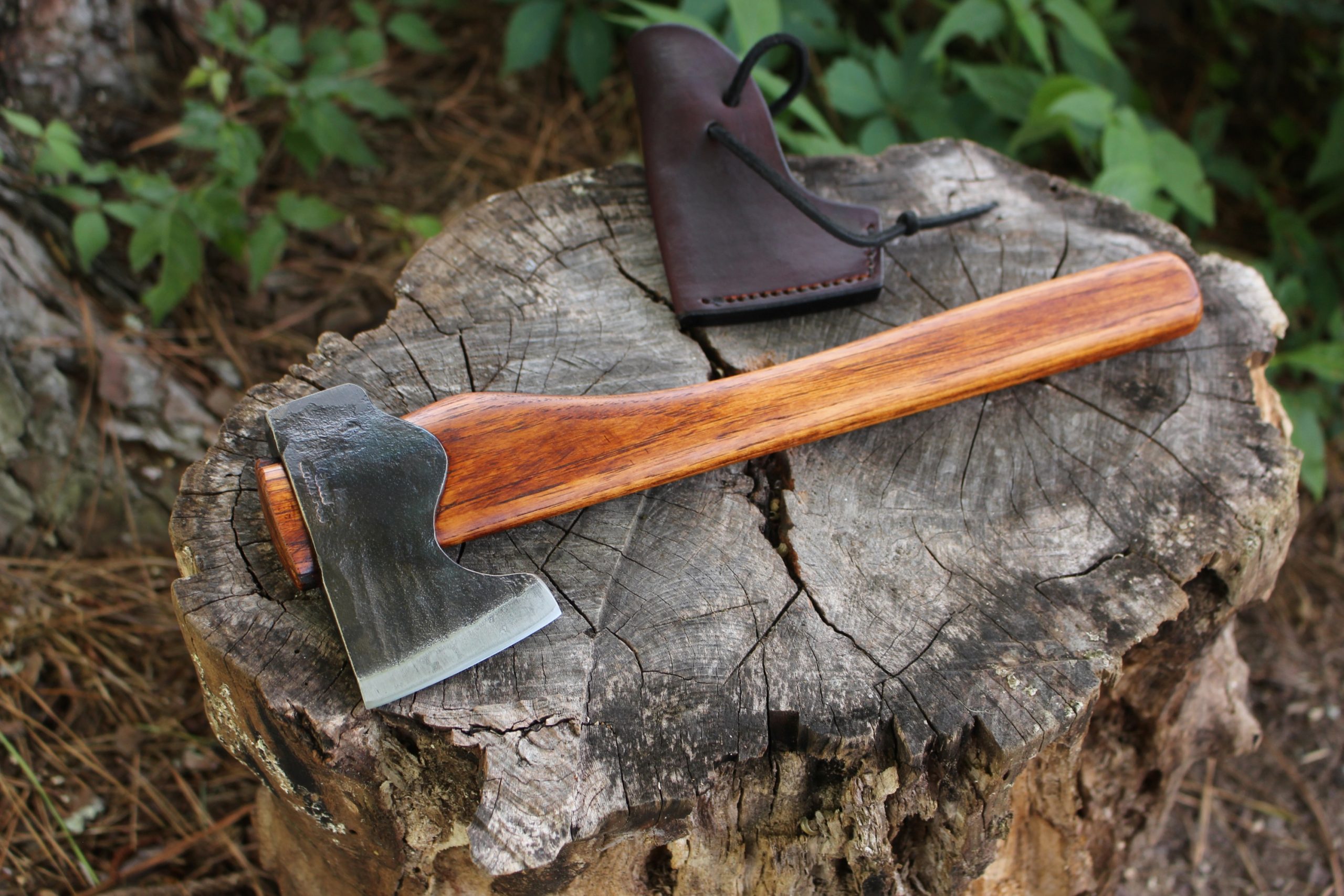 handmade, usa made, usa made axe, hatchet, chopping, wood chopping, outdoor, outdoorsman, survival, backwoodsman, hickory, axe made in america, axes made in the usa, ike bullington, wolf valley forge, valley forge, pack axe, back packing, camping, trail axe, hunting axe, trappers axe, camp axe, bush axe, belt axe, pack axe, leather shoulder rig, chopping axe, leather axe carrier, shoulder sling for axe, carpenter's axe, Wolf Valley Forge, Wolf Valley Forge axe release, Axe Wax, haversack, go back, man purse, man bag, canvas bag, reenactor, reenacting, Trekker Axe, Axe Life, handforged