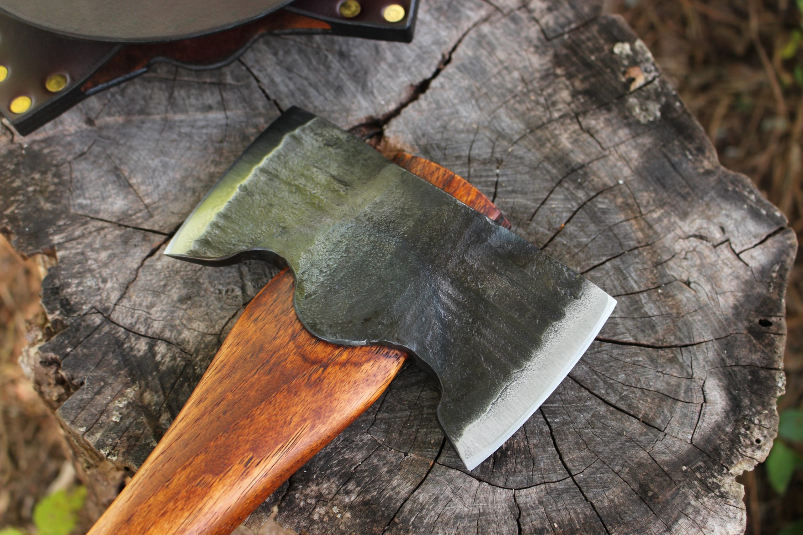 handmade, usa made, usa made axe, hatchet, chopping, wood chopping, outdoor, outdoorsman, survival, backwoodsman, hickory, axe made in america, axes made in the usa, ike bullington, wolf valley forge, valley forge, pack axe, back packing, camping, trail axe, hunting axe, trappers axe, camp axe, bush axe, belt axe, pack axe, leather shoulder rig, chopping axe, leather axe carrier, shoulder sling for axe, carpenter's axe, Wolf Valley Forge, Wolf Valley Forge axe release, Axe Wax, haversack, go back, man purse, man bag, canvas bag, reenactor, reenacting, Trekker Axe, Axe Life, handforged