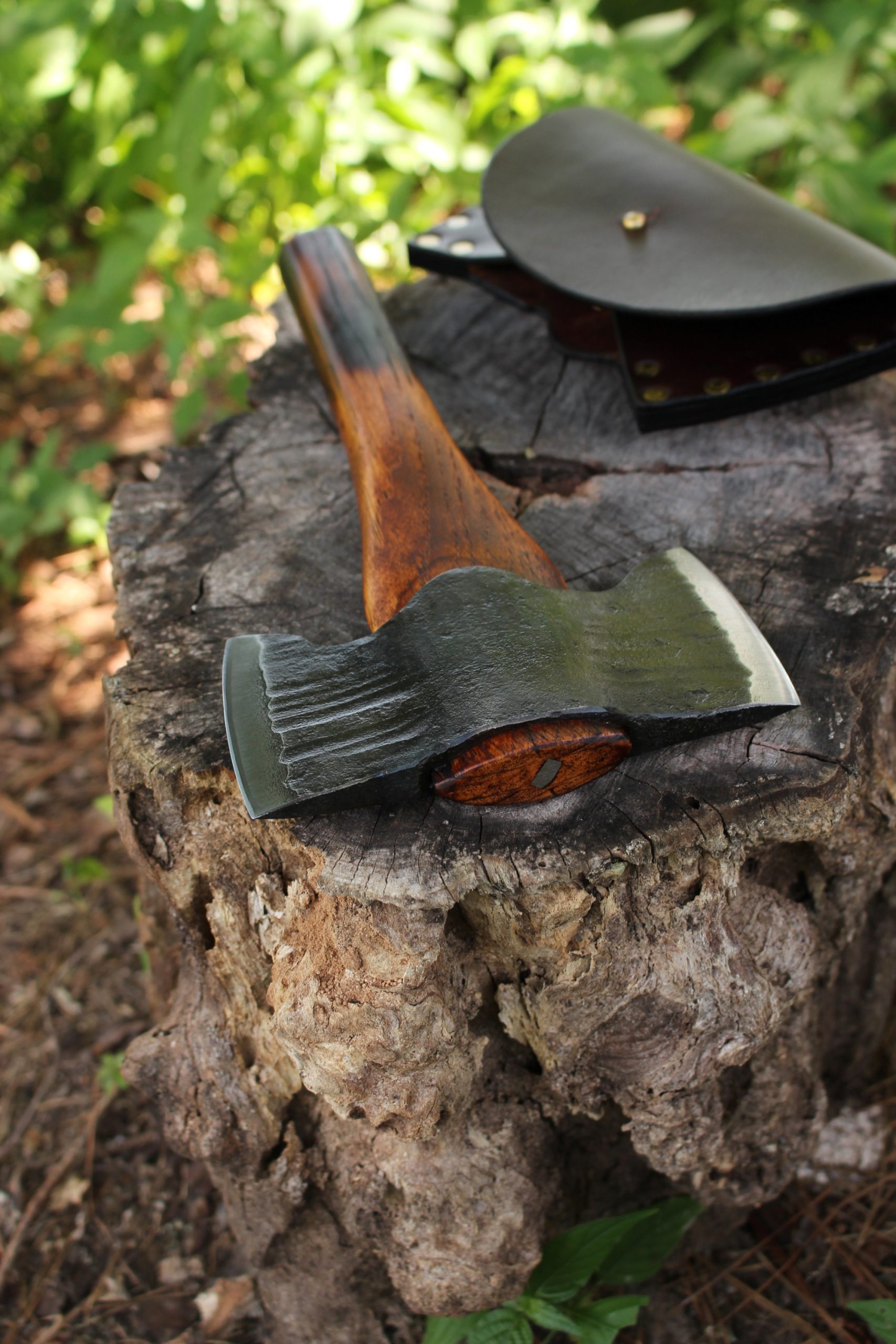 handmade, usa made, usa made axe, hatchet, chopping, wood chopping, outdoor, outdoorsman, survival, backwoodsman, hickory, axe made in america, axes made in the usa, ike bullington, wolf valley forge, valley forge, pack axe, back packing, camping, trail axe, hunting axe, trappers axe, camp axe, bush axe, belt axe, pack axe, leather shoulder rig, chopping axe, leather axe carrier, shoulder sling for axe, carpenter's axe, Wolf Valley Forge, Wolf Valley Forge axe release, Axe Wax, haversack, go back, man purse, man bag, canvas bag, reenactor, reenacting, Trekker Axe, Axe Life, handforged