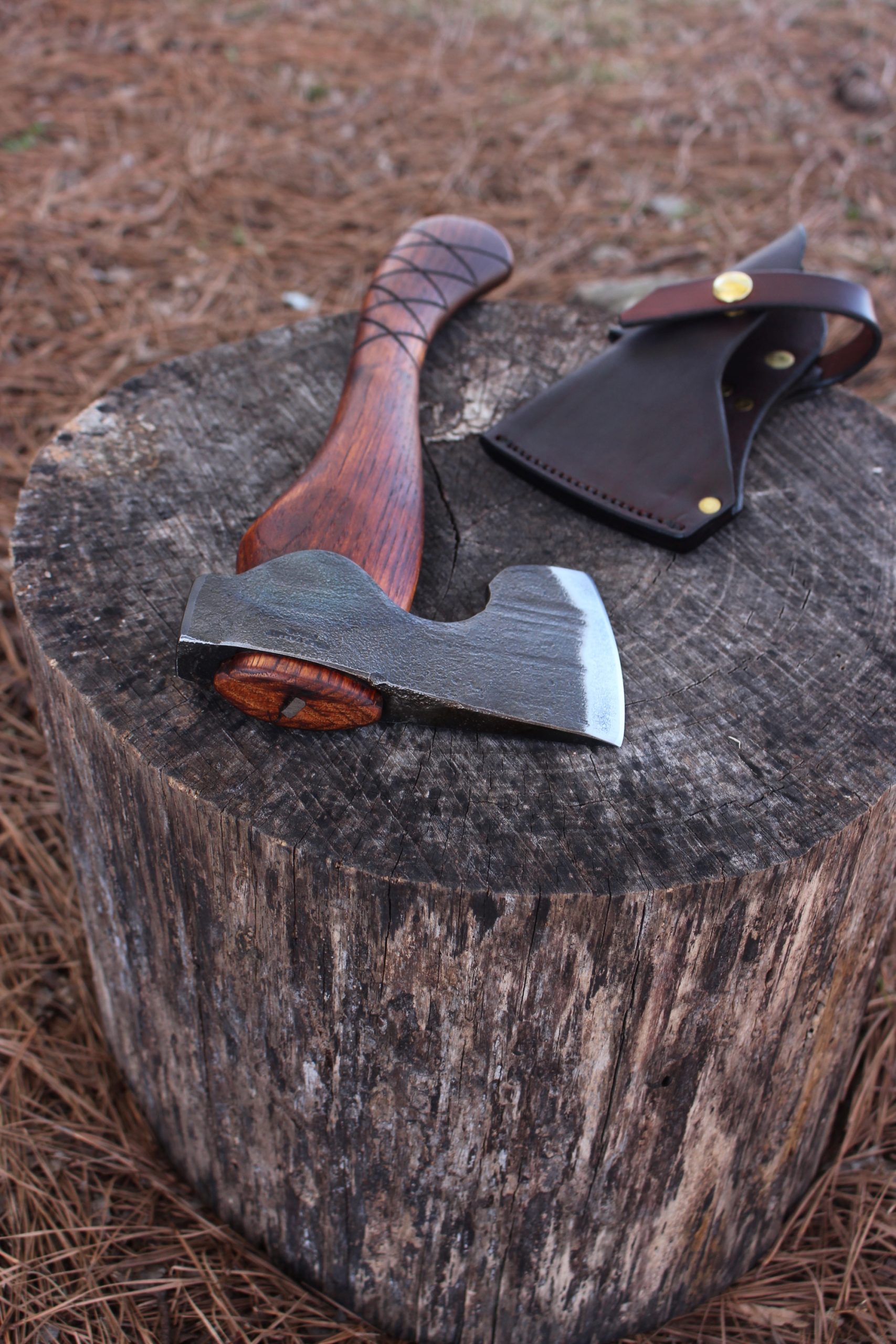 handmade, usa made, usa made axe, hatchet, chopping, wood chopping, outdoor, outdoorsman, survival, backwoodsman, hickory, axe made in america, axes made in the usa, ike bullington, wolf valley forge, valley forge, pack axe, back packing, camping, trail axe, hunting axe, trappers axe, camp axe, bush axe, belt axe, pack axe, leather shoulder rig, chopping axe, leather axe carrier, shoulder sling for axe, carpenter's axe, Wolf Valley Forge, Wolf Valley Forge axe release, Axe Wax, haversack, go back, man purse, man bag, canvas bag, reenactor, reenacting