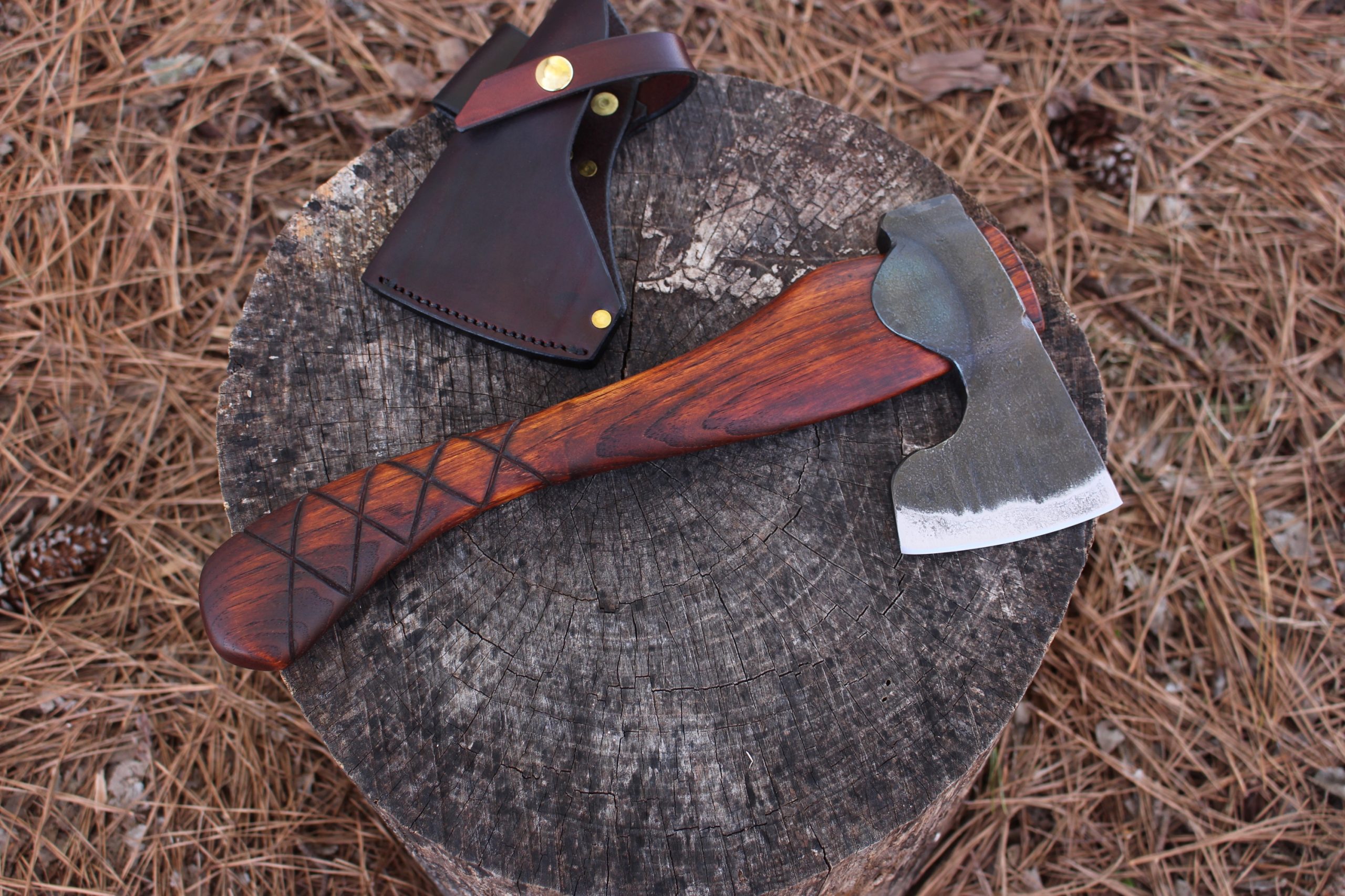 handmade, usa made, usa made axe, hatchet, chopping, wood chopping, outdoor, outdoorsman, survival, backwoodsman, hickory, axe made in america, axes made in the usa, ike bullington, wolf valley forge, valley forge, pack axe, back packing, camping, trail axe, hunting axe, trappers axe, camp axe, bush axe, belt axe, pack axe, leather shoulder rig, chopping axe, leather axe carrier, shoulder sling for axe, carpenter's axe, Wolf Valley Forge, Wolf Valley Forge axe release, Axe Wax, haversack, go back, man purse, man bag, canvas bag, reenactor, reenacting