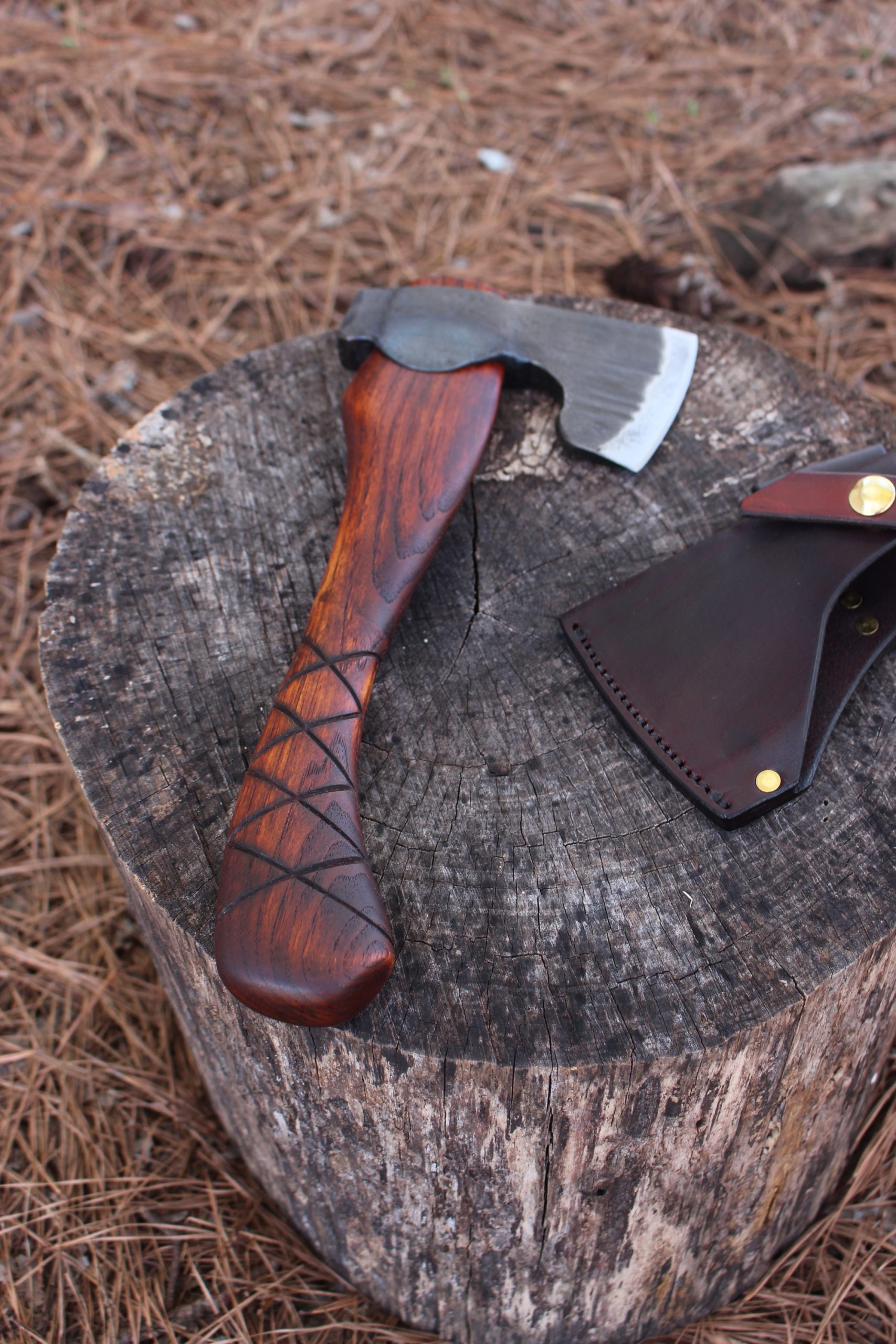 handmade, usa made, usa made axe, hatchet, chopping, wood chopping, outdoor, outdoorsman, survival, backwoodsman, hickory, axe made in america, axes made in the usa, ike bullington, wolf valley forge, valley forge, pack axe, back packing, camping, trail axe, hunting axe, trappers axe, camp axe, bush axe, belt axe, pack axe, leather shoulder rig, chopping axe, leather axe carrier, shoulder sling for axe, carpenter's axe, Wolf Valley Forge, Wolf Valley Forge axe release, Axe Wax, haversack, go back, man purse, man bag, canvas bag, reenactor, reenacting