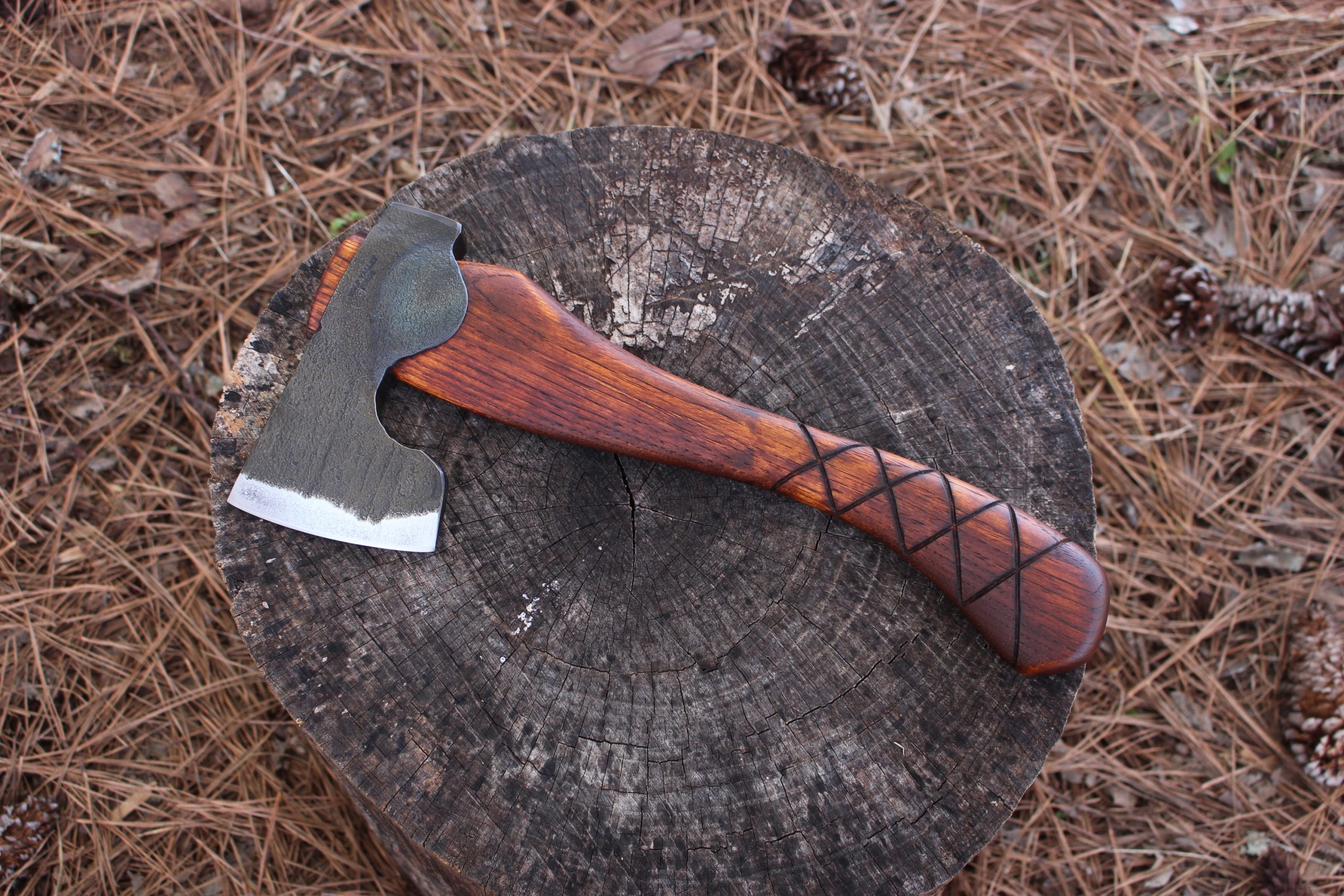 handmade, usa made, usa made axe, hatchet, chopping, wood chopping, outdoor, outdoorsman, survival, backwoodsman, hickory, axe made in america, axes made in the usa, ike bullington, wolf valley forge, valley forge, pack axe, back packing, camping, trail axe, hunting axe, trappers axe, camp axe, bush axe, belt axe, pack axe, leather shoulder rig, chopping axe, leather axe carrier, shoulder sling for axe, carpenter's axe, Wolf Valley Forge, Wolf Valley Forge axe release, Axe Wax, haversack, go back, man purse, man bag, canvas bag, reenactor, reenacting