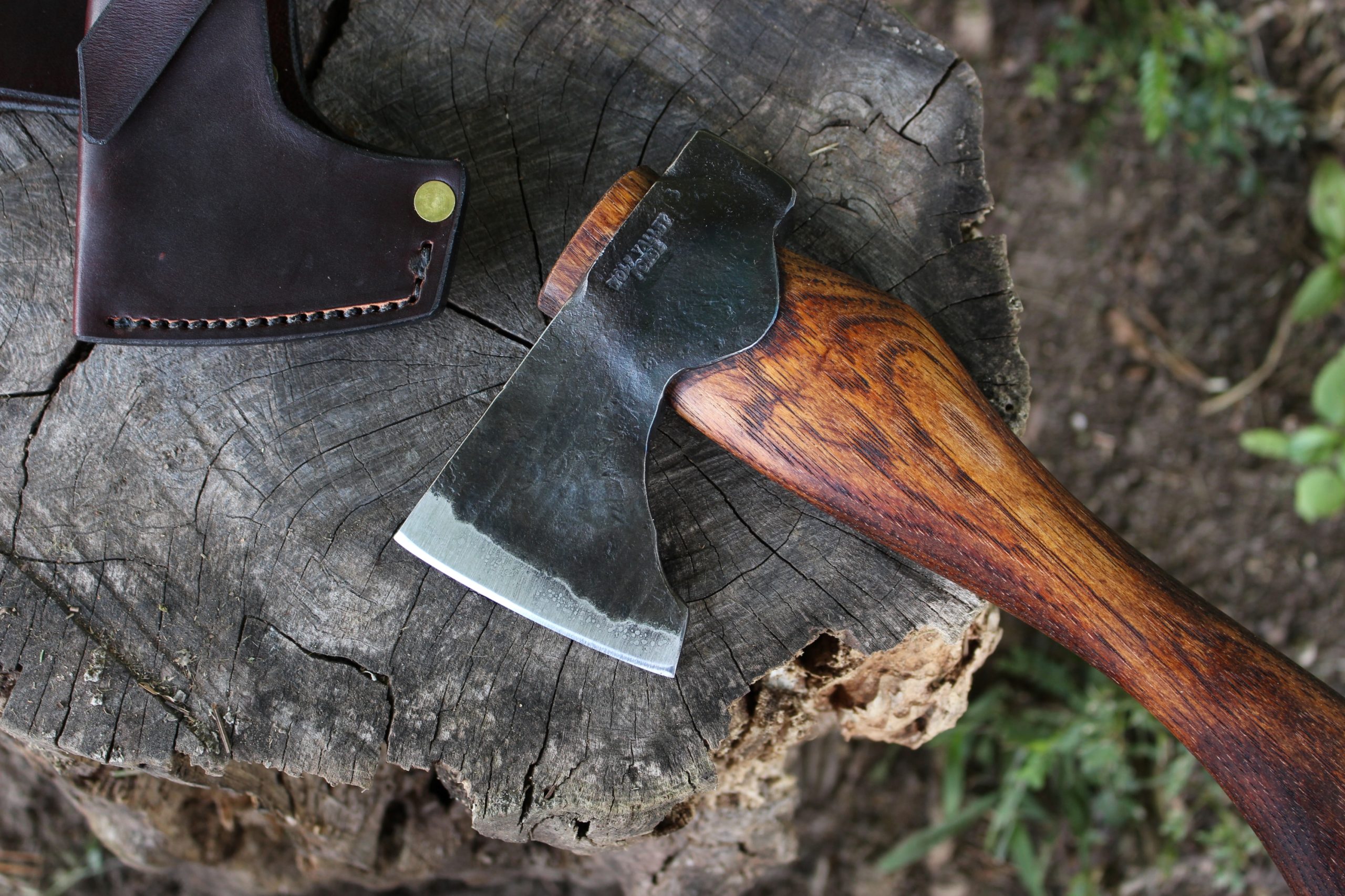 handmade, usa made, usa made axe, hatchet, chopping, wood chopping, outdoor, outdoorsman, survival, backwoodsman, hickory, axe made in america, axes made in the usa, ike bullington, wolf valley forge, valley forge, pack axe, back packing, camping, trail axe, hunting axe, trappers axe, camp axe, bush axe, belt axe, pack axe, leather shoulder rig, chopping axe, leather axe carrier, shoulder sling for axe, carpenter's axe, Wolf Valley Forge, Wolf Valley Forge axe release, Axe Wax, haversack, go back, man purse, man bag, canvas bag, reenactor, reenacting