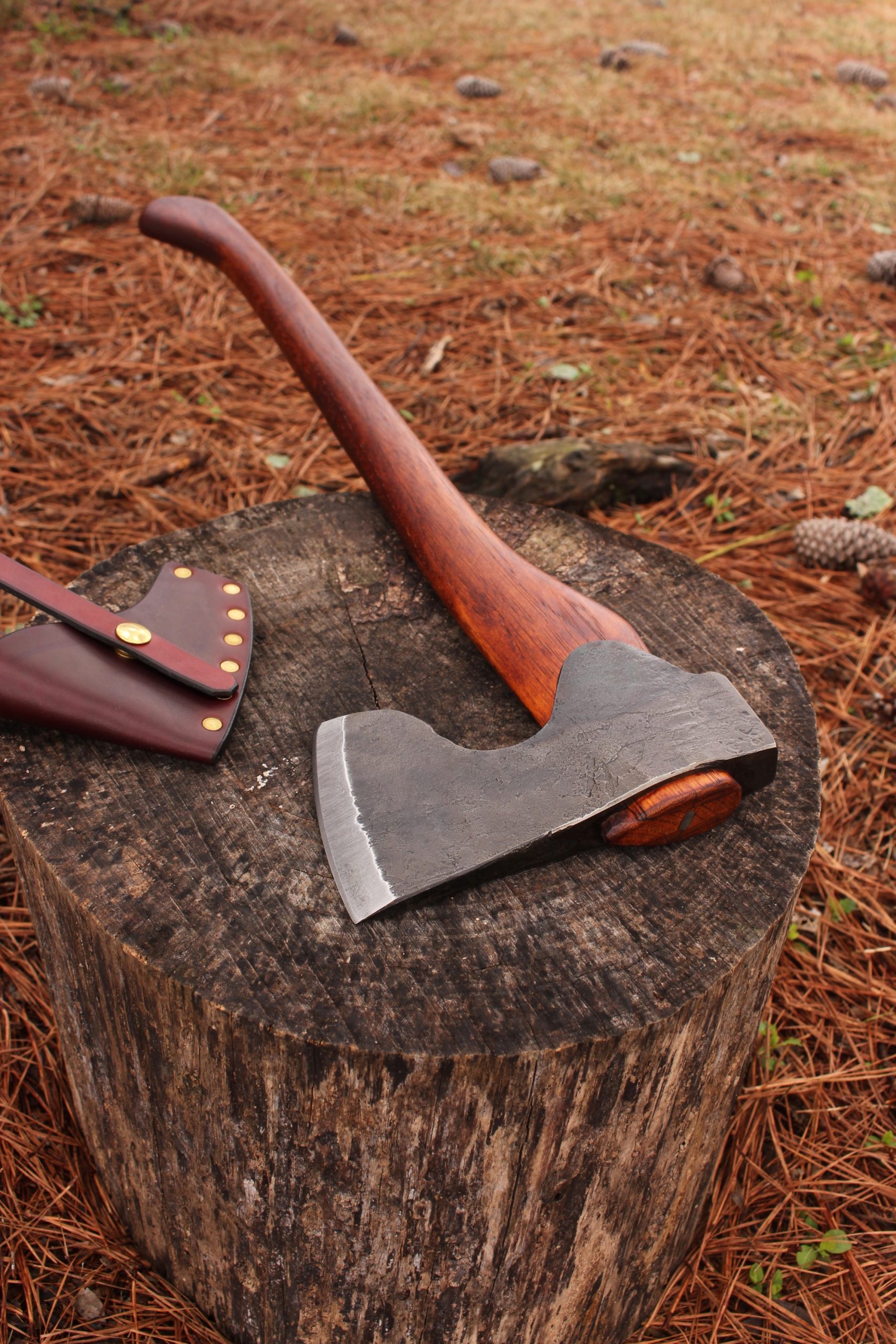 handmade, usa made, usa made axe, hatchet, chopping, wood chopping, outdoor, outdoorsman, survival, backwoodsman, hickory, axe made in america, axes made in the usa, ike bullington, wolf valley forge, valley forge, pack axe, back packing, camping, trail axe, hunting axe, trappers axe, camp axe, bush axe, belt axe, pack axe, leather shoulder rig, chopping axe, leather axe carrier, shoulder sling for axe, carpenter's axe, Wolf Valley Forge, Wolf Valley Forge axe release, Axe Wax, haversack, go back, man purse, man bag, canvas bag, reenactor, reenacting