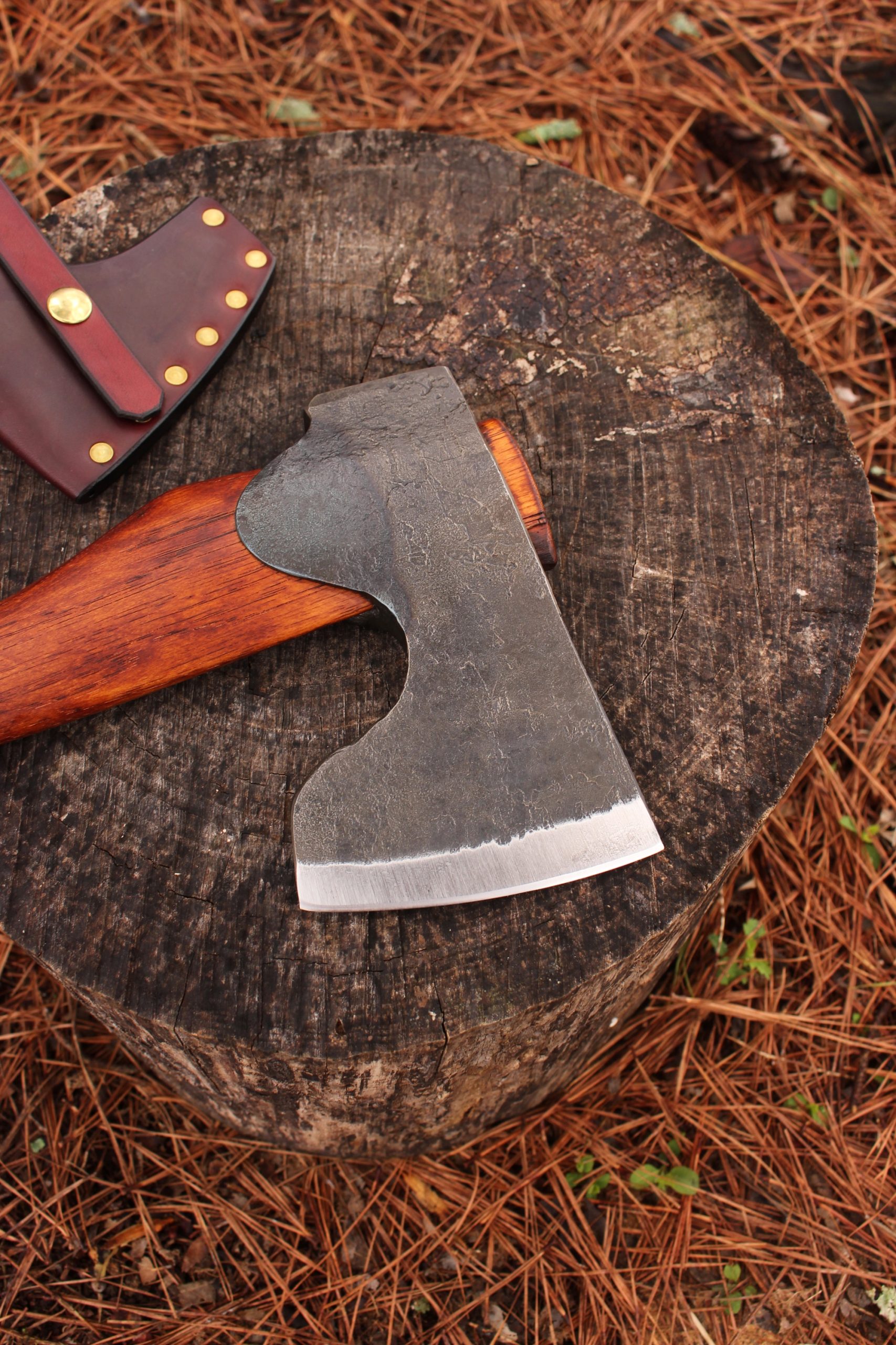 handmade, usa made, usa made axe, hatchet, chopping, wood chopping, outdoor, outdoorsman, survival, backwoodsman, hickory, axe made in america, axes made in the usa, ike bullington, wolf valley forge, valley forge, pack axe, back packing, camping, trail axe, hunting axe, trappers axe, camp axe, bush axe, belt axe, pack axe, leather shoulder rig, chopping axe, leather axe carrier, shoulder sling for axe, carpenter's axe, Wolf Valley Forge, Wolf Valley Forge axe release, Axe Wax, haversack, go back, man purse, man bag, canvas bag, reenactor, reenacting