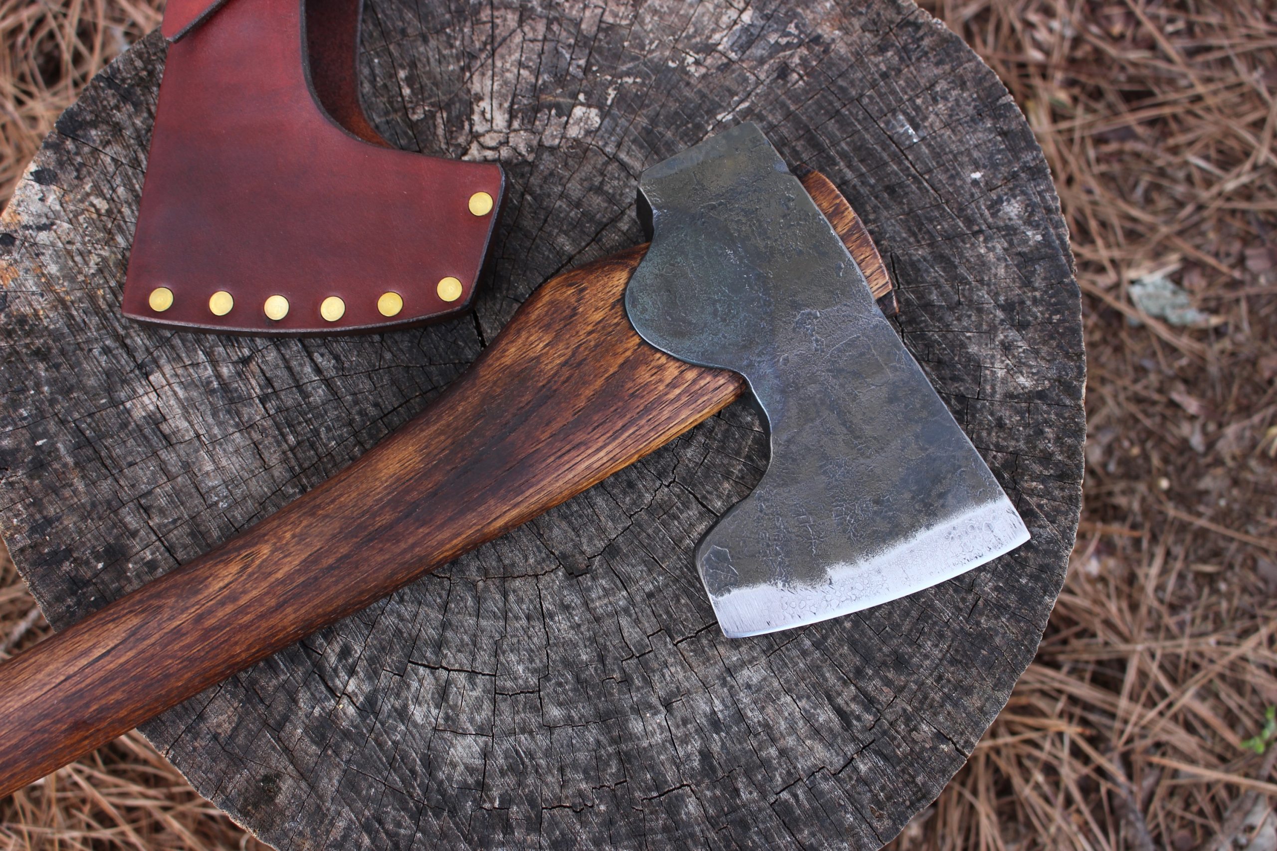 handmade, usa made, usa made axe, hatchet, chopping, wood chopping, outdoor, outdoorsman, survival, backwoodsman, hickory, axe made in america, axes made in the usa, ike bullington, wolf valley forge, valley forge, pack axe, back packing, camping, trail axe, hunting axe, trappers axe, camp axe, bush axe, belt axe, pack axe, leather shoulder rig, chopping axe, leather axe carrier, shoulder sling for axe, carpenter's axe, Wolf Valley Forge, Wolf Valley Forge axe release, Axe Wax, haversack, go bag, man purse, man bag, canvas bag, reenactor, reenacting, Trekker Axe, Axe Life, Splitting Wedge, Handforged, Wedge