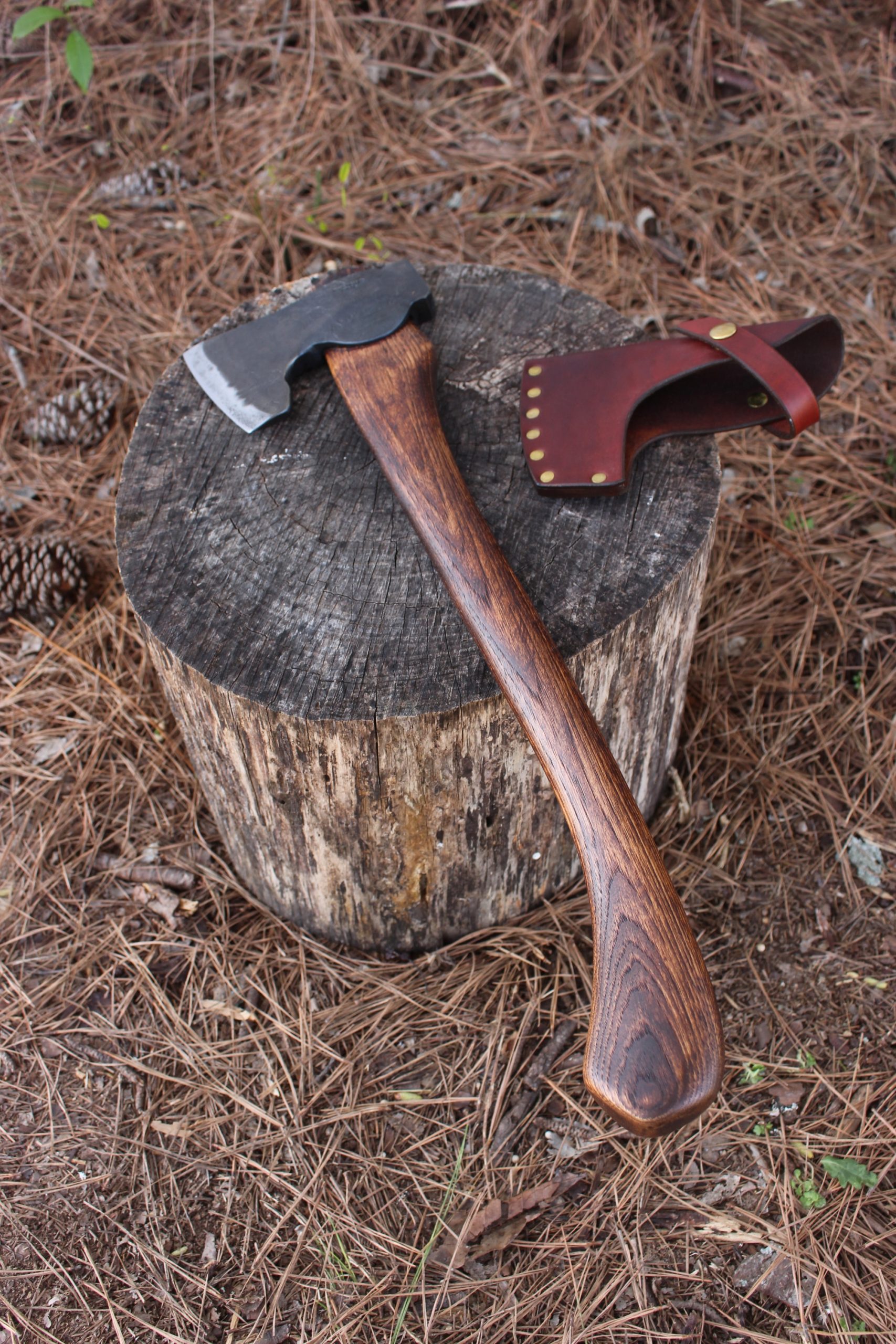 handmade, usa made, usa made axe, hatchet, chopping, wood chopping, outdoor, outdoorsman, survival, backwoodsman, hickory, axe made in america, axes made in the usa, ike bullington, wolf valley forge, valley forge, pack axe, back packing, camping, trail axe, hunting axe, trappers axe, camp axe, bush axe, belt axe, pack axe, leather shoulder rig, chopping axe, leather axe carrier, shoulder sling for axe, carpenter's axe, Wolf Valley Forge, Wolf Valley Forge axe release, Axe Wax, haversack, go bag, man purse, man bag, canvas bag, reenactor, reenacting, Trekker Axe, Axe Life, Splitting Wedge, Handforged, Wedge