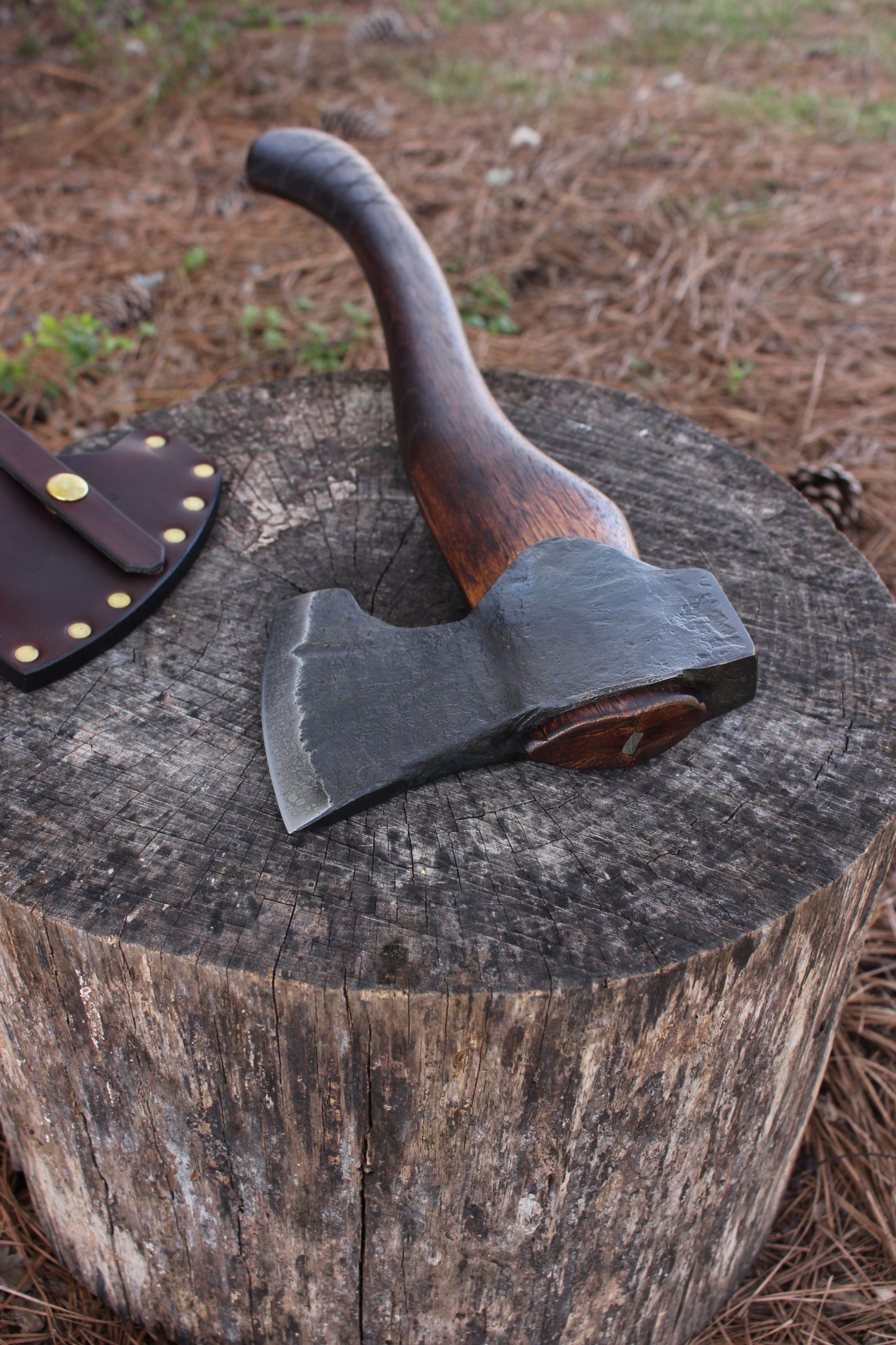handmade, usa made, usa made axe, hatchet, chopping, wood chopping, outdoor, outdoorsman, survival, backwoodsman, hickory, axe made in america, axes made in the usa, ike bullington, wolf valley forge, valley forge, pack axe, back packing, camping, trail axe, hunting axe, trappers axe, camp axe, bush axe, belt axe, pack axe, leather shoulder rig, chopping axe, leather axe carrier, shoulder sling for axe, carpenter's axe, Wolf Valley Forge, Wolf Valley Forge axe release, Axe Wax, haversack, go bag, man purse, man bag, canvas bag, reenactor, reenacting, Trekker Axe, Axe Life, Splitting Wedge, Handforged, Wedge