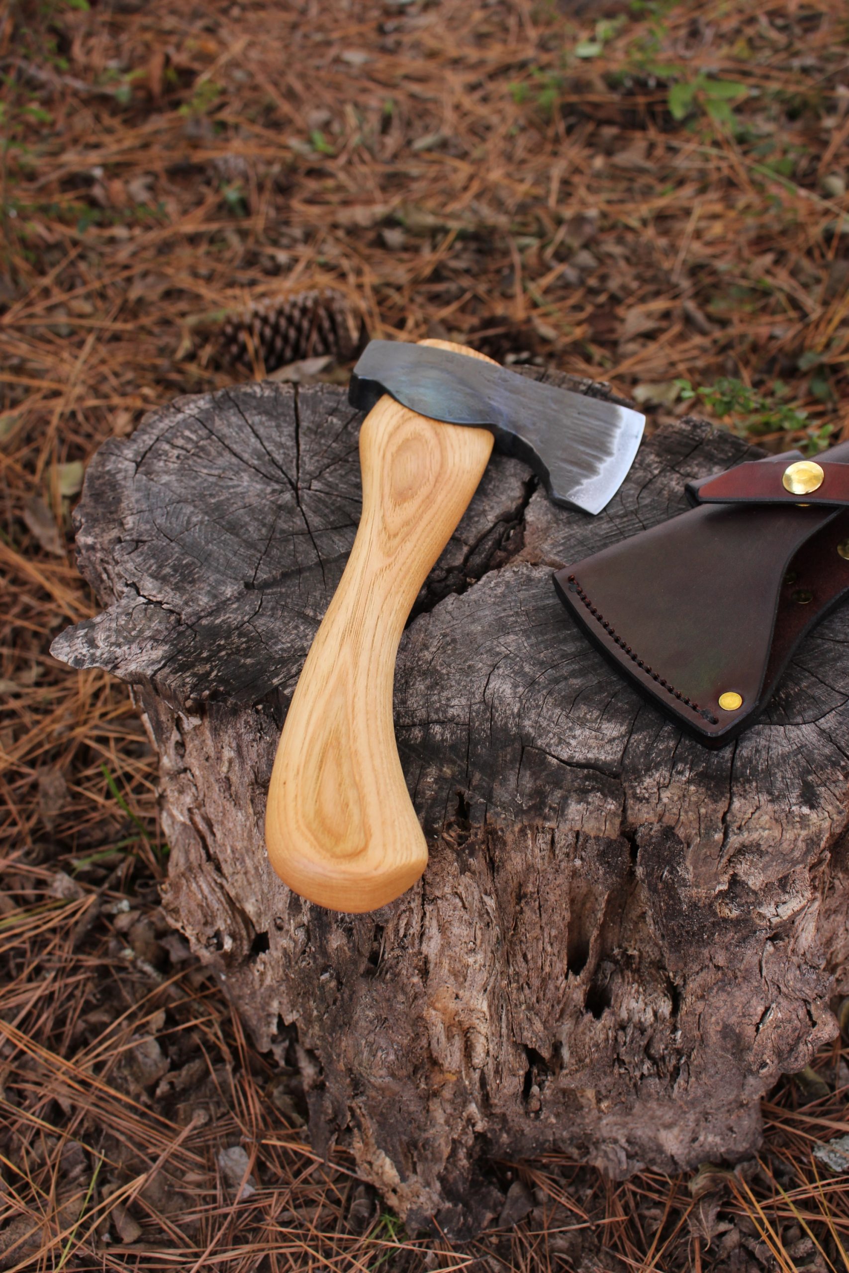 handmade, usa made, usa made axe, hatchet, chopping, wood chopping, outdoor, outdoorsman, survival, backwoodsman, hickory, axe made in america, axes made in the usa, ike bullington, wolf valley forge, valley forge, pack axe, back packing, camping, trail axe, hunting axe, trappers axe, camp axe, bush axe, belt axe, pack axe, leather shoulder rig, chopping axe, leather axe carrier, shoulder sling for axe, carpenter's axe, Wolf Valley Forge, Wolf Valley Forge axe release, Axe Wax, haversack, go bag, man purse, man bag, canvas bag, reenactor, reenacting, Trekker Axe, Axe Life, Splitting Wedge, Handforged, Wedge