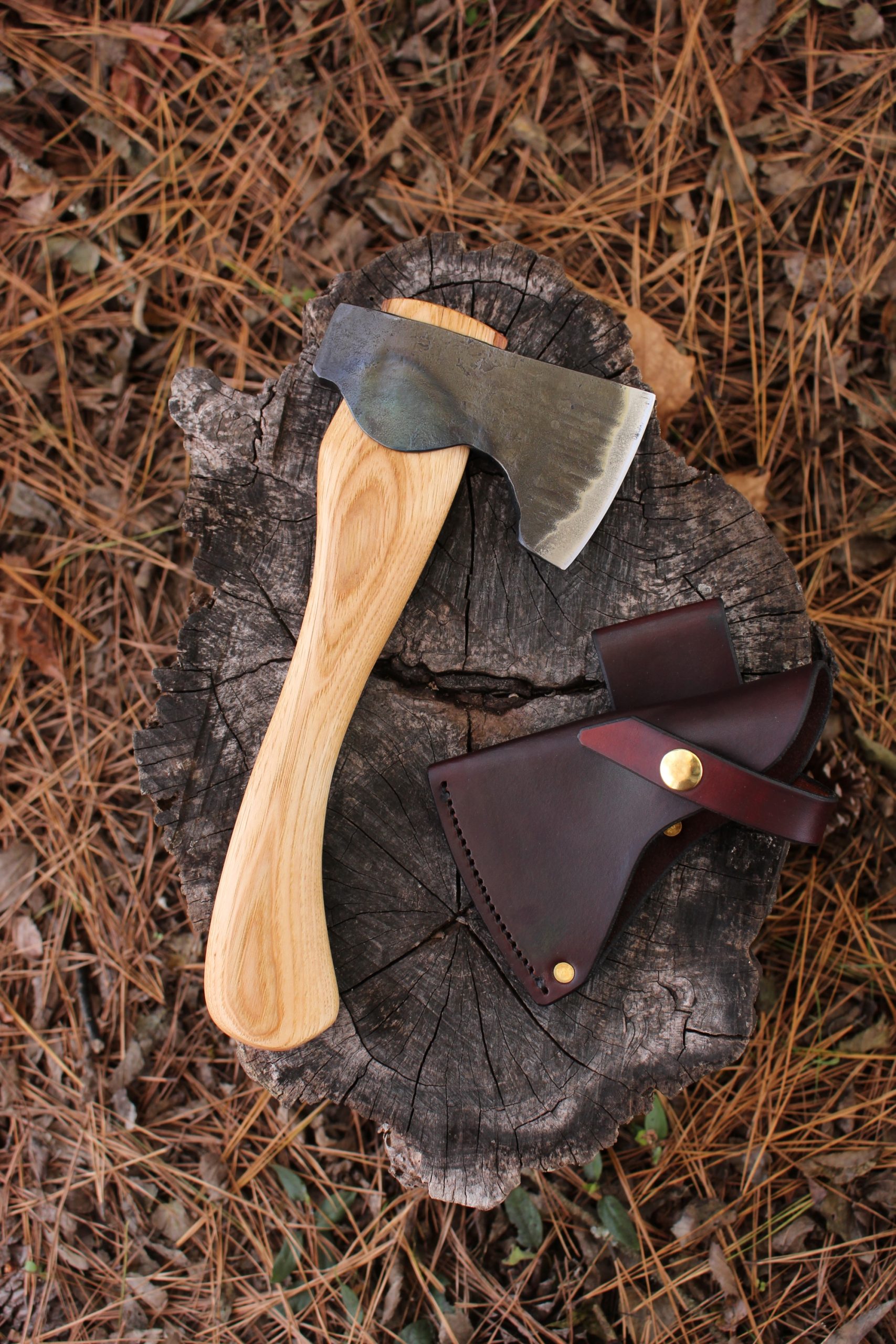 handmade, usa made, usa made axe, hatchet, chopping, wood chopping, outdoor, outdoorsman, survival, backwoodsman, hickory, axe made in america, axes made in the usa, ike bullington, wolf valley forge, valley forge, pack axe, back packing, camping, trail axe, hunting axe, trappers axe, camp axe, bush axe, belt axe, pack axe, leather shoulder rig, chopping axe, leather axe carrier, shoulder sling for axe, carpenter's axe, Wolf Valley Forge, Wolf Valley Forge axe release, Axe Wax, haversack, go bag, man purse, man bag, canvas bag, reenactor, reenacting, Trekker Axe, Axe Life, Splitting Wedge, Handforged, Wedge