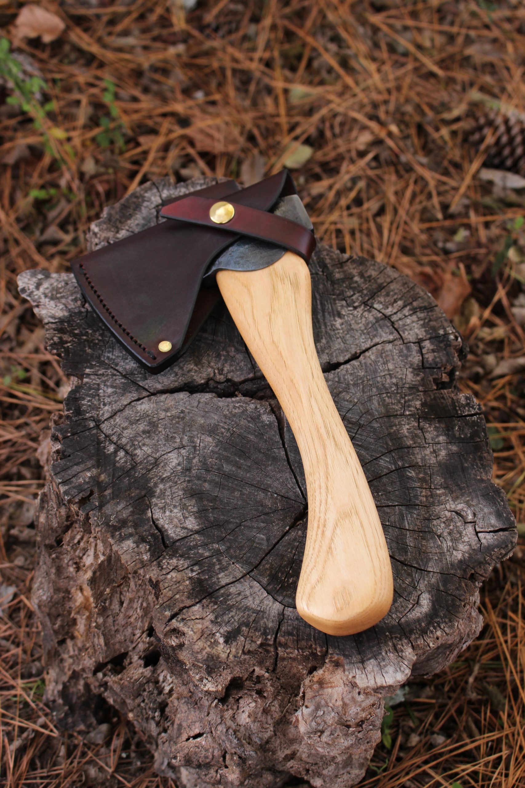 handmade, usa made, usa made axe, hatchet, chopping, wood chopping, outdoor, outdoorsman, survival, backwoodsman, hickory, axe made in america, axes made in the usa, ike bullington, wolf valley forge, valley forge, pack axe, back packing, camping, trail axe, hunting axe, trappers axe, camp axe, bush axe, belt axe, pack axe, leather shoulder rig, chopping axe, leather axe carrier, shoulder sling for axe, carpenter's axe, Wolf Valley Forge, Wolf Valley Forge axe release, Axe Wax, haversack, go bag, man purse, man bag, canvas bag, reenactor, reenacting, Trekker Axe, Axe Life, Splitting Wedge, Handforged, Wedge