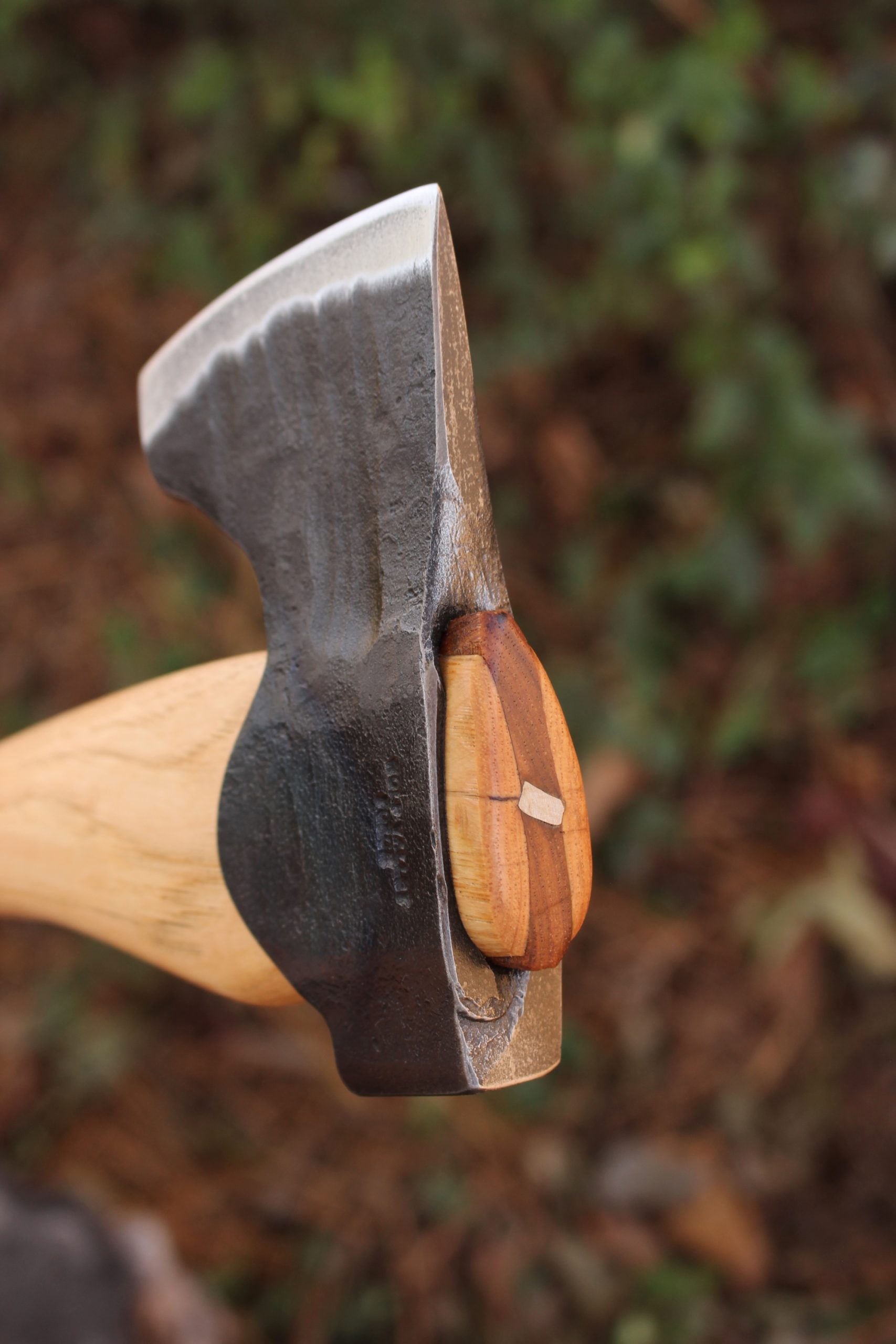 handmade, usa made, usa made axe, hatchet, chopping, wood chopping, outdoor, outdoorsman, survival, backwoodsman, hickory, axe made in america, axes made in the usa, ike bullington, wolf valley forge, valley forge, pack axe, back packing, camping, trail axe, hunting axe, trappers axe, camp axe, bush axe, belt axe, pack axe, leather shoulder rig, chopping axe, leather axe carrier, shoulder sling for axe, carpenter's axe, Wolf Valley Forge, Wolf Valley Forge axe release, Axe Wax, haversack, go bag, man purse, man bag, canvas bag, reenactor, reenacting, Trekker Axe, Axe Life, Splitting Wedge, Handforged, Wedge