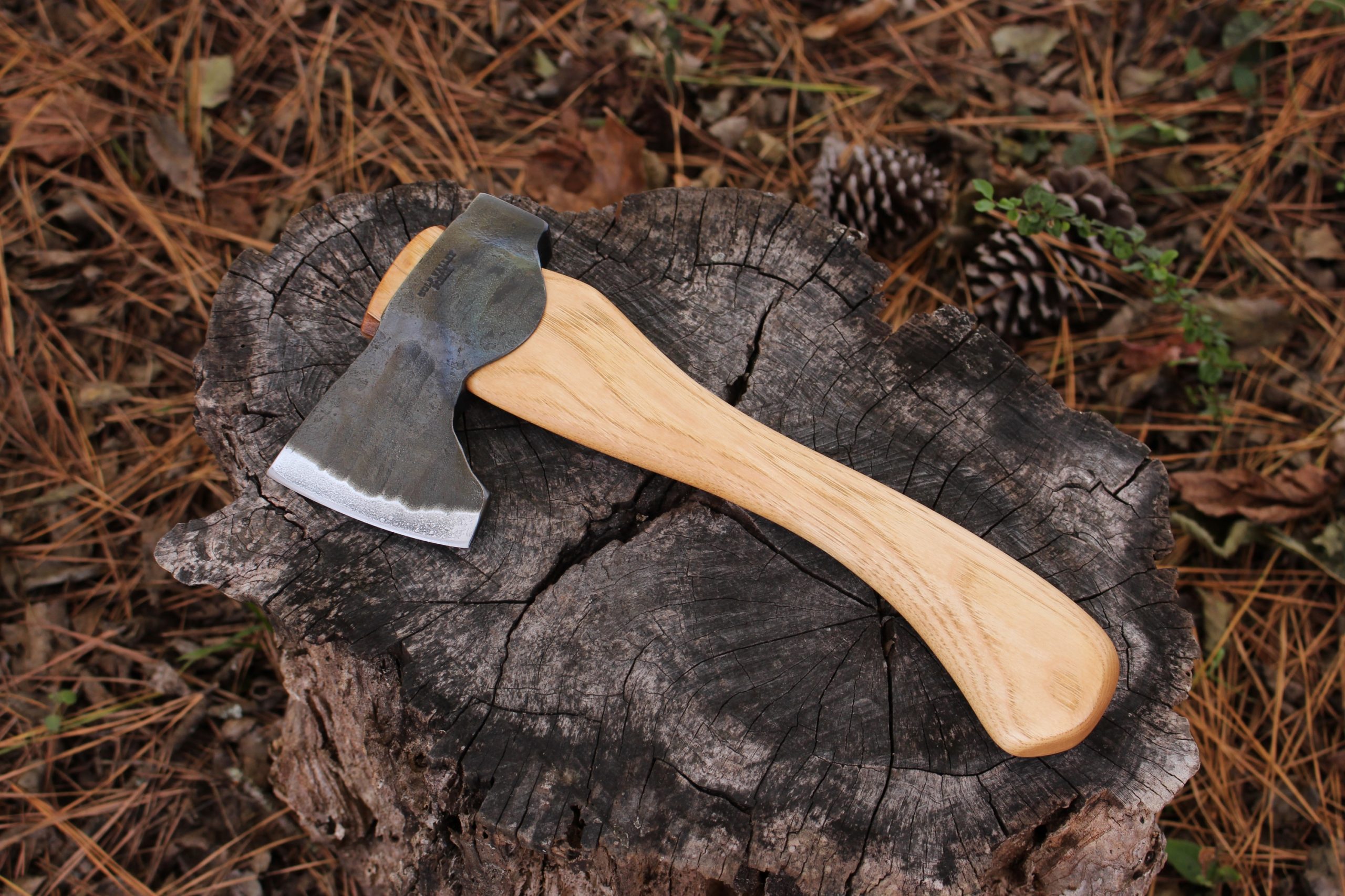 handmade, usa made, usa made axe, hatchet, chopping, wood chopping, outdoor, outdoorsman, survival, backwoodsman, hickory, axe made in america, axes made in the usa, ike bullington, wolf valley forge, valley forge, pack axe, back packing, camping, trail axe, hunting axe, trappers axe, camp axe, bush axe, belt axe, pack axe, leather shoulder rig, chopping axe, leather axe carrier, shoulder sling for axe, carpenter's axe, Wolf Valley Forge, Wolf Valley Forge axe release, Axe Wax, haversack, go bag, man purse, man bag, canvas bag, reenactor, reenacting, Trekker Axe, Axe Life, Splitting Wedge, Handforged, Wedge