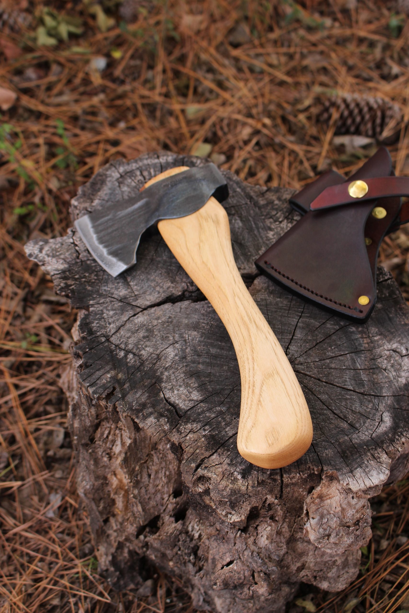 handmade, usa made, usa made axe, hatchet, chopping, wood chopping, outdoor, outdoorsman, survival, backwoodsman, hickory, axe made in america, axes made in the usa, ike bullington, wolf valley forge, valley forge, pack axe, back packing, camping, trail axe, hunting axe, trappers axe, camp axe, bush axe, belt axe, pack axe, leather shoulder rig, chopping axe, leather axe carrier, shoulder sling for axe, carpenter's axe, Wolf Valley Forge, Wolf Valley Forge axe release, Axe Wax, haversack, go bag, man purse, man bag, canvas bag, reenactor, reenacting, Trekker Axe, Axe Life, Splitting Wedge, Handforged, Wedge