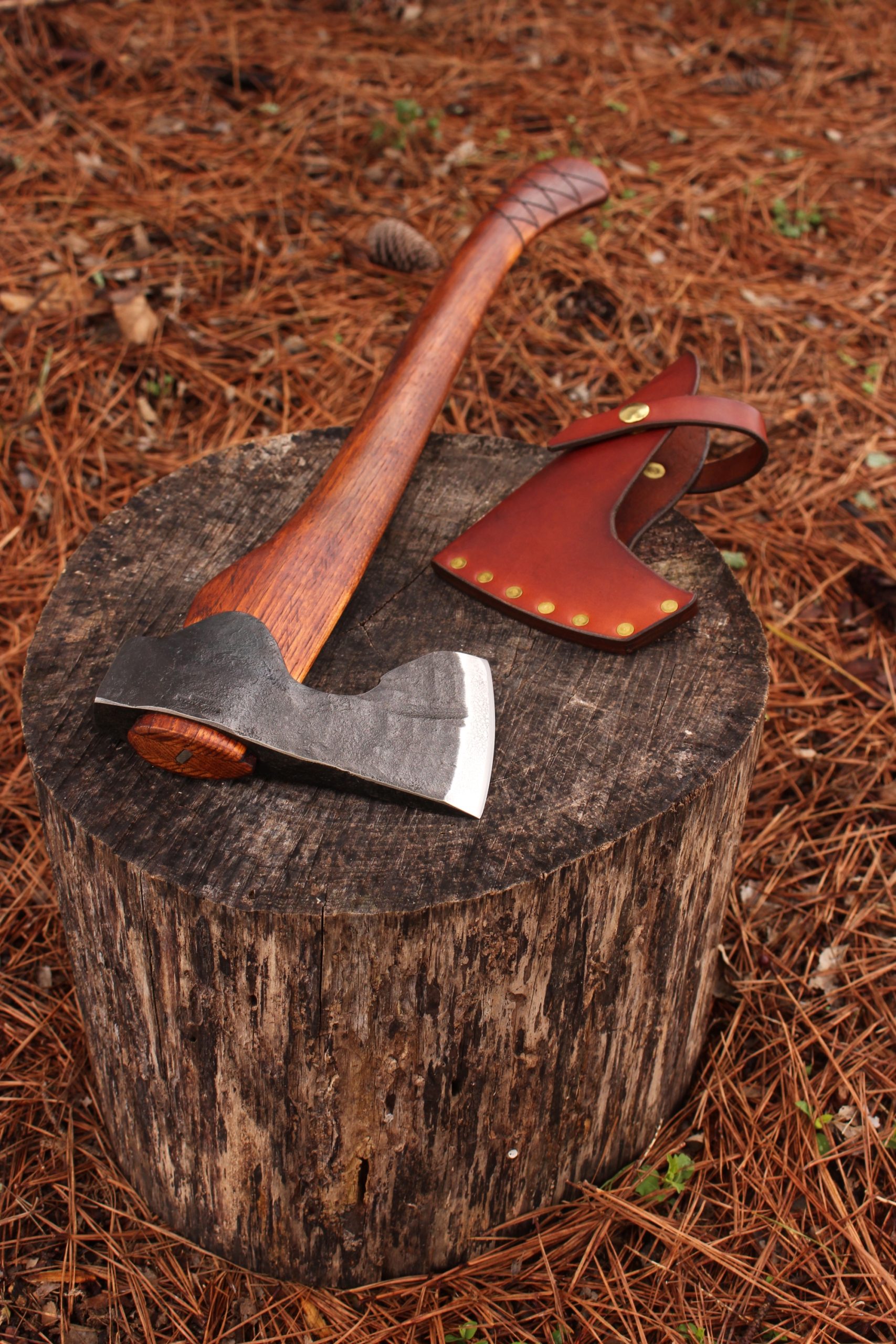handmade, usa made, usa made axe, hatchet, chopping, wood chopping, outdoor, outdoorsman, survival, backwoodsman, hickory, axe made in america, axes made in the usa, ike bullington, wolf valley forge, valley forge, pack axe, back packing, camping, trail axe, hunting axe, trappers axe, camp axe, bush axe, belt axe, pack axe, leather shoulder rig, chopping axe, leather axe carrier, shoulder sling for axe, carpenter's axe, Wolf Valley Forge, Wolf Valley Forge axe release, Axe Wax, haversack, go back, man purse, man bag, canvas bag, reenactor, reenacting