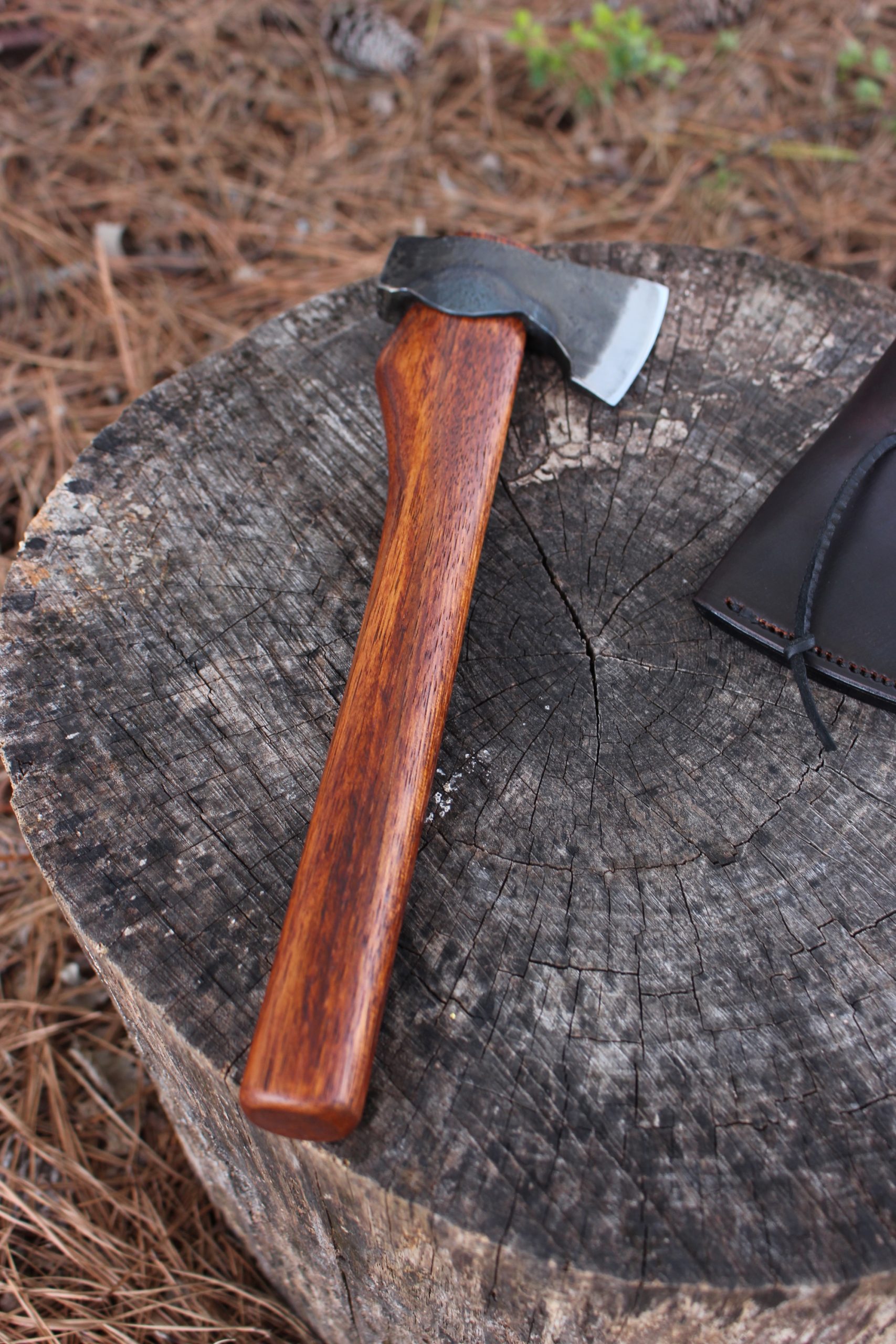 handmade, usa made, usa made axe, hatchet, chopping, wood chopping, outdoor, outdoorsman, survival, backwoodsman, hickory, axe made in america, axes made in the usa, ike bullington, wolf valley forge, valley forge, pack axe, back packing, camping, trail axe, hunting axe, trappers axe, camp axe, bush axe, belt axe, pack axe, leather shoulder rig, chopping axe, leather axe carrier, shoulder sling for axe, carpenter's axe, Wolf Valley Forge, Wolf Valley Forge axe release, Axe Wax, haversack, go back, man purse, man bag, canvas bag, reenactor, reenacting, Trekker Axe, Axe Life