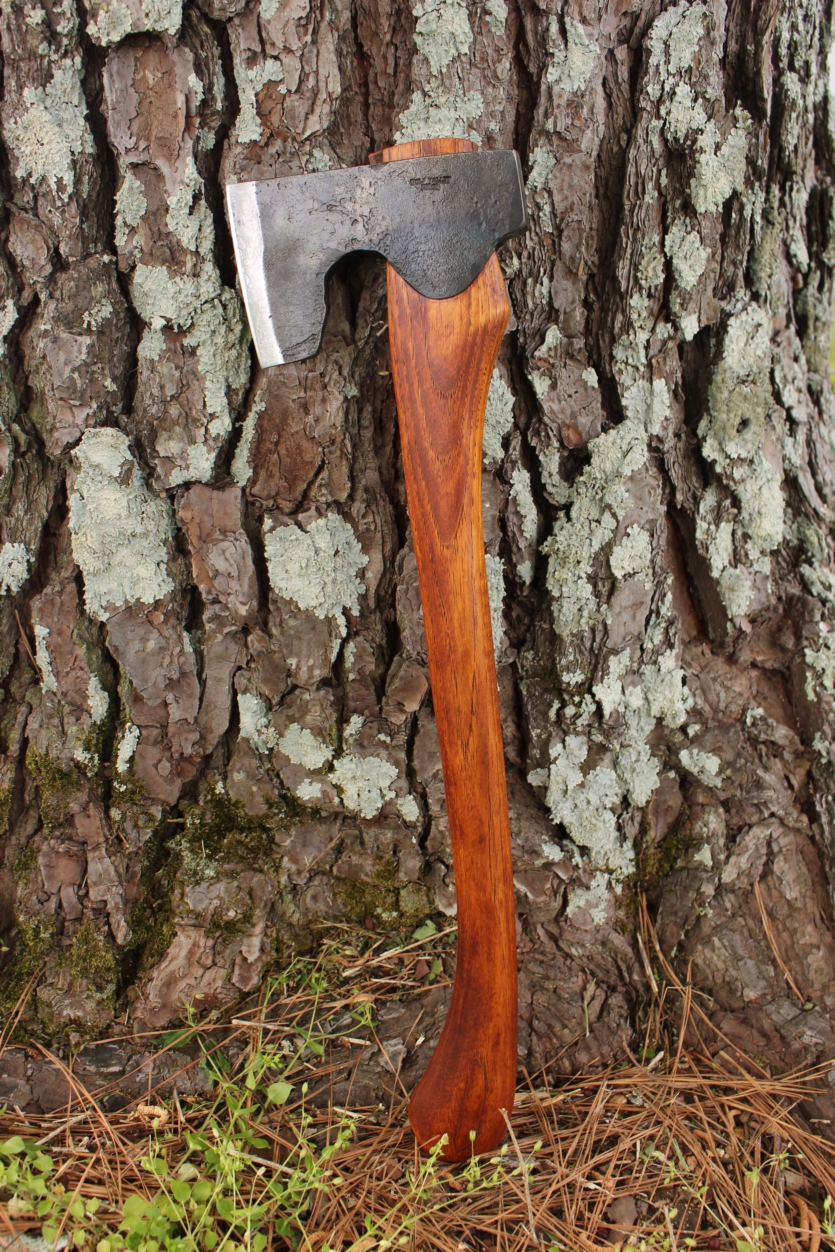 handmade, usa made, usa made axe, hatchet, chopping, wood chopping, outdoor, outdoorsman, survival, backwoodsman, hickory, axe made in amera, axes made in the usa, ike bullington, wolf valley forge, valley forge, pack axe, back packing, camping, trail axe, hunting axe, trappers axe, camp axe, bush axe, belt axe, pack axe, leather shoulder rig, chopping axe, leather axe carrier, shoulder sling for axe, Carpenter's Axe, New Wolf Valley Forge Axe Release, WVF