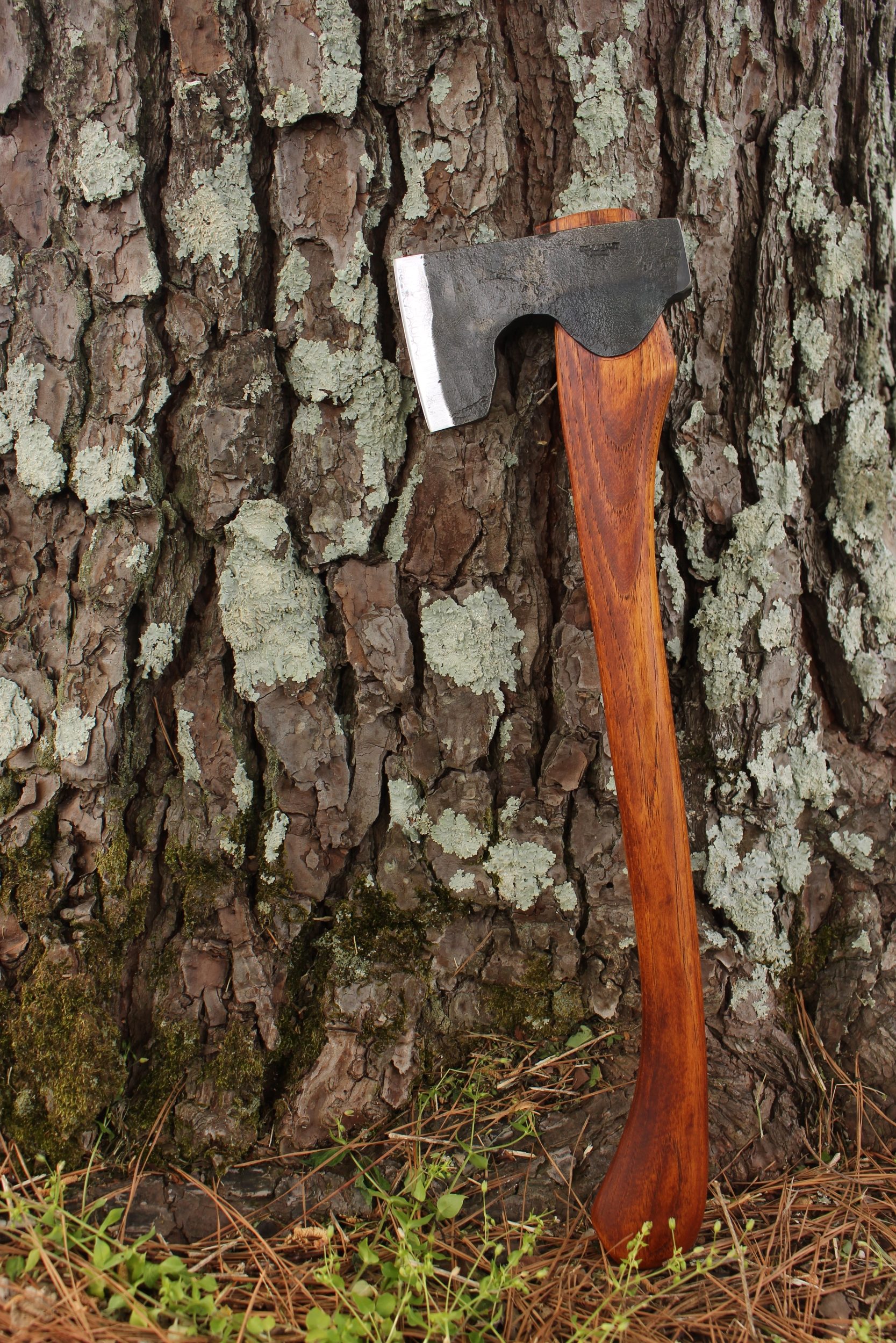handmade, usa made, usa made axe, hatchet, chopping, wood chopping, outdoor, outdoorsman, survival, backwoodsman, hickory, axe made in amera, axes made in the usa, ike bullington, wolf valley forge, valley forge, pack axe, back packing, camping, trail axe, hunting axe, trappers axe, camp axe, bush axe, belt axe, pack axe, leather shoulder rig, chopping axe, leather axe carrier, shoulder sling for axe, Carpenter's Axe, New Wolf Valley Forge Axe Release, WVF