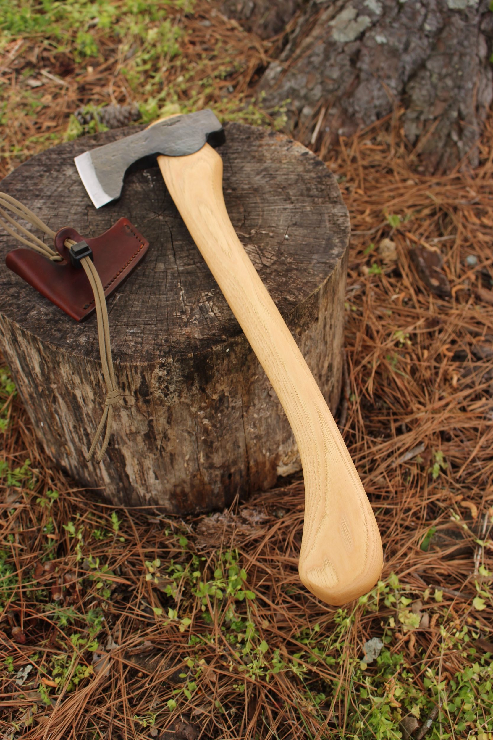 handmade, usa made, usa made axe, hatchet, chopping, wood chopping, outdoor, outdoorsman, survival, backwoodsman, hickory, axe made in amera, axes made in the usa, ike bullington, wolf valley forge, valley forge, pack axe, back packing, camping, trail axe, hunting axe, trappers axe, camp axe, bush axe, belt axe, pack axe, leather shoulder rig, chopping axe, leather axe carrier, shoulder sling for axe, Carpenter's Axe, New Wolf Valley Forge Axe Release, WVF