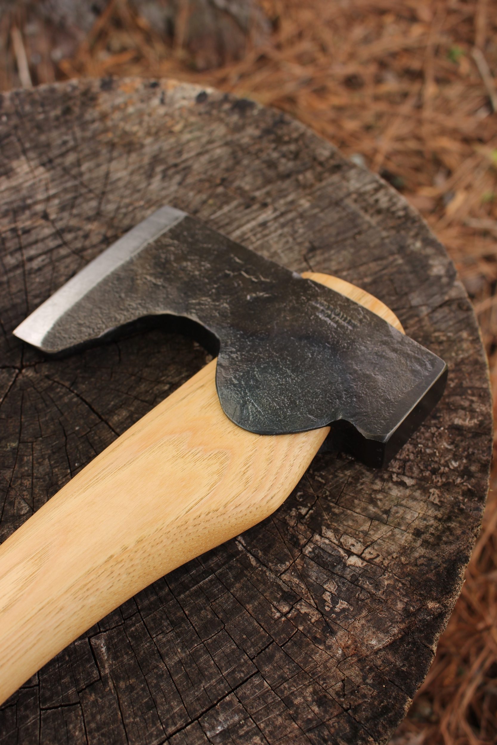 handmade, usa made, usa made axe, hatchet, chopping, wood chopping, outdoor, outdoorsman, survival, backwoodsman, hickory, axe made in amera, axes made in the usa, ike bullington, wolf valley forge, valley forge, pack axe, back packing, camping, trail axe, hunting axe, trappers axe, camp axe, bush axe, belt axe, pack axe, leather shoulder rig, chopping axe, leather axe carrier, shoulder sling for axe, Carpenter's Axe, New Wolf Valley Forge Axe Release, WVF