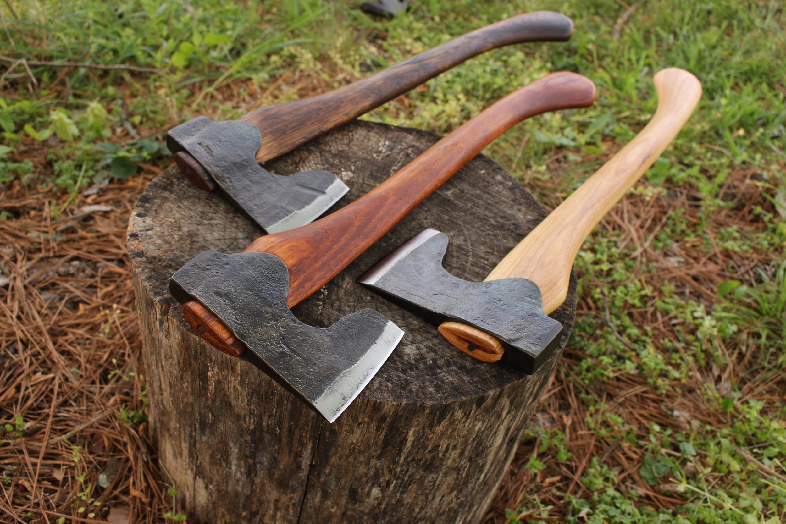 handmade, usa made, usa made axe, hatchet, chopping, wood chopping, outdoor, outdoorsman, survival, backwoodsman, hickory, axe made in amera, axes made in the usa, ike bullington, wolf valley forge, valley forge, pack axe, back packing, camping, trail axe, hunting axe, trappers axe, camp axe, bush axe, belt axe, pack axe, leather shoulder rig, chopping axe, leather axe carrier, shoulder sling for axe, Carpenter's Axe, New Wolf Valley Forge Axe Release, WVF