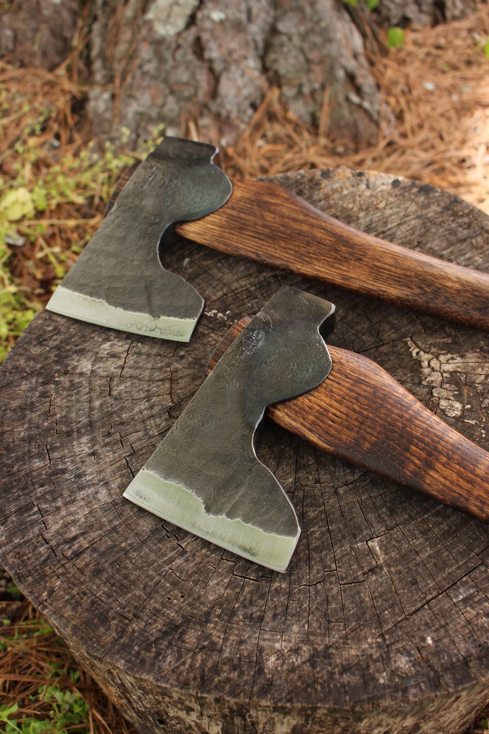 handmade, usa made, usa made axe, hatchet, chopping, wood chopping, outdoor, outdoorsman, survival, backwoodsman, hickory, axe made in amera, axes made in the usa, ike bullington, wolf valley forge, valley forge, pack axe, back packing, camping, trail axe, hunting axe, trappers axe, camp axe, bush axe, belt axe, pack axe, leather shoulder rig, chopping axe, leather axe carrier, shoulder sling for axe, Carpenter's Axe, New Wolf Valley Forge Axe Release, WVF